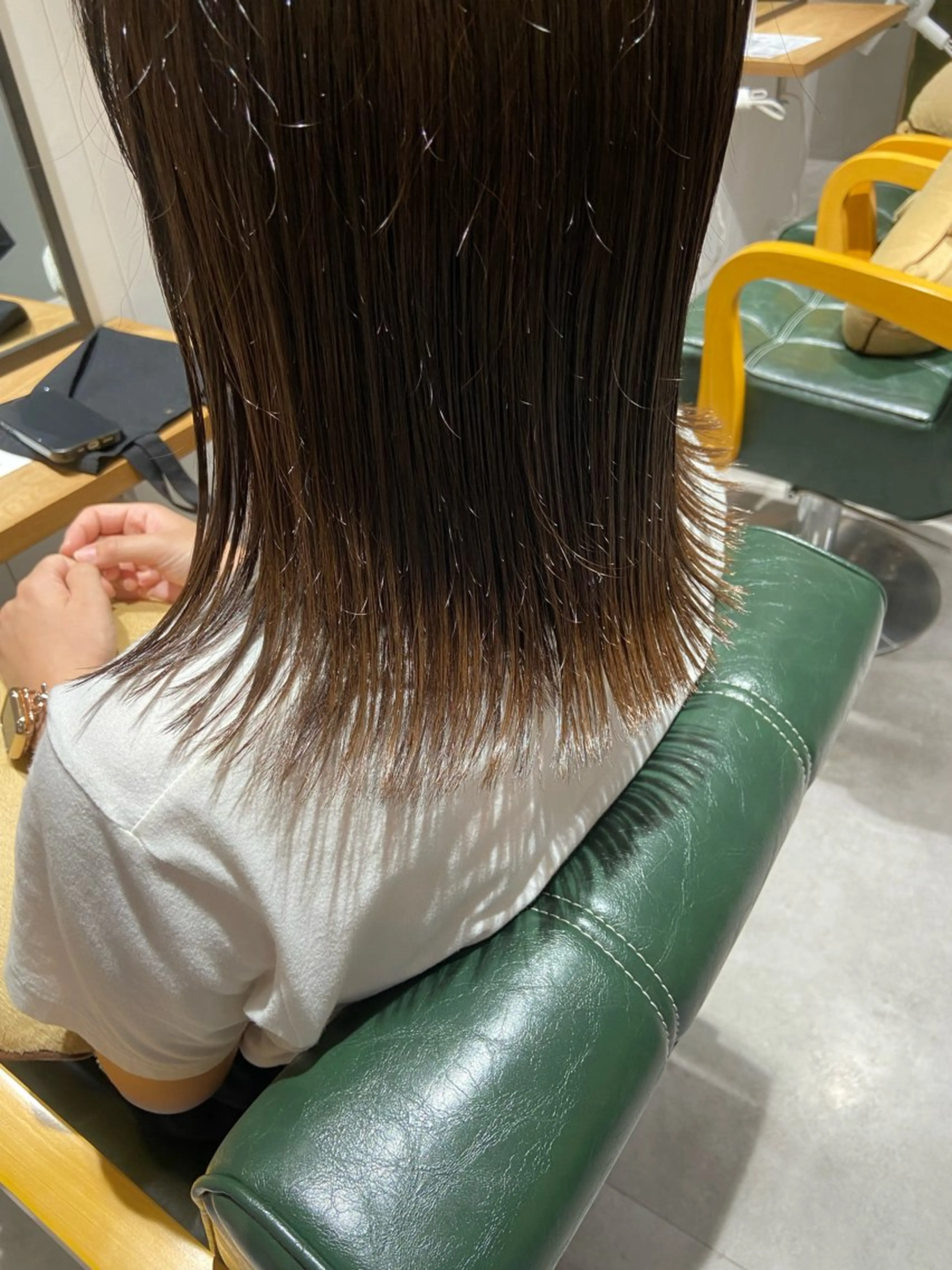 ミディアム 髪質改善/オオイシ ナツミのヘアスタイル