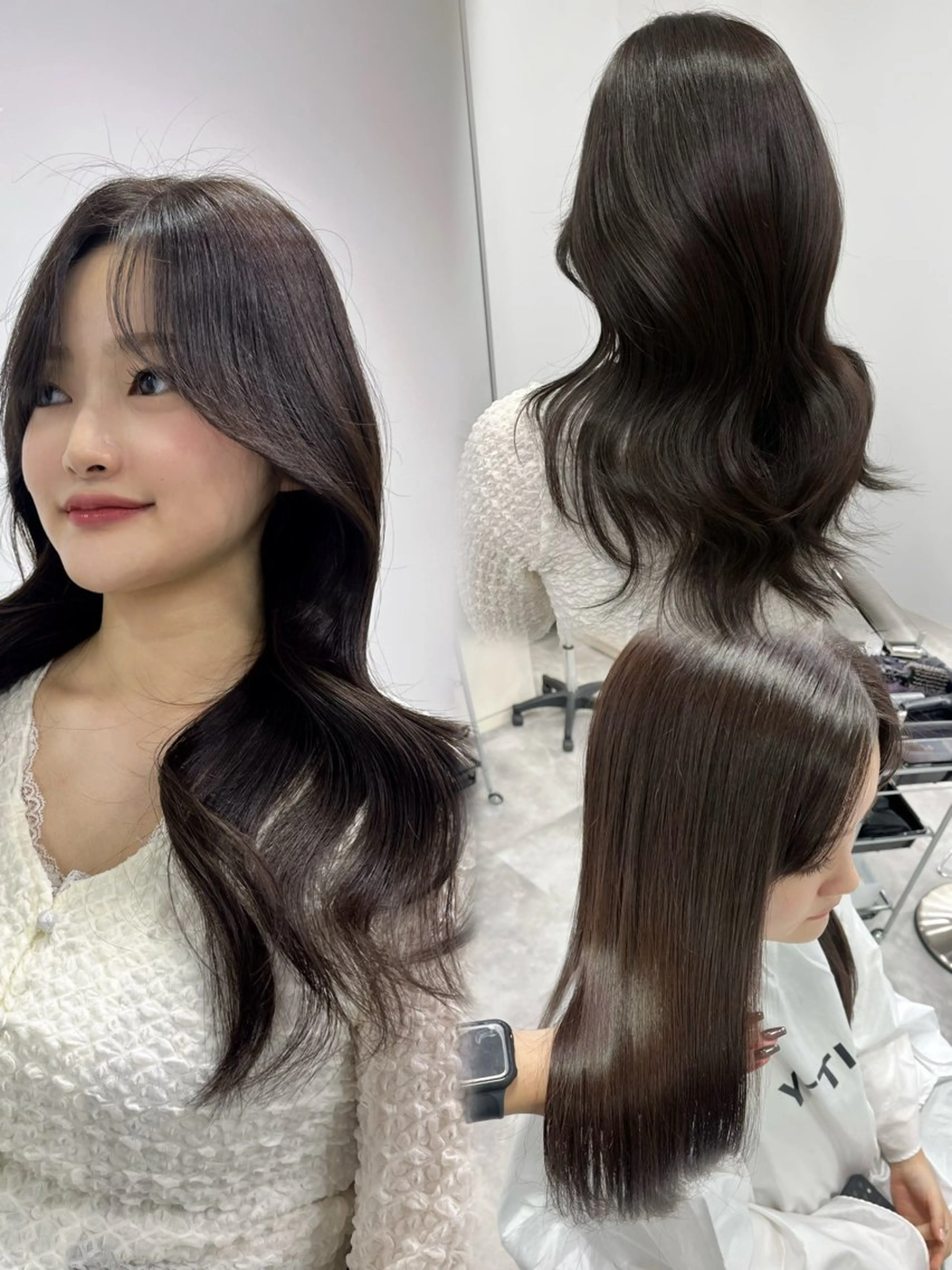 ロング カット ヘアカラー 𝑴𝑰𝑯𝑶 ／ワンホンヘアのヘアスタイル