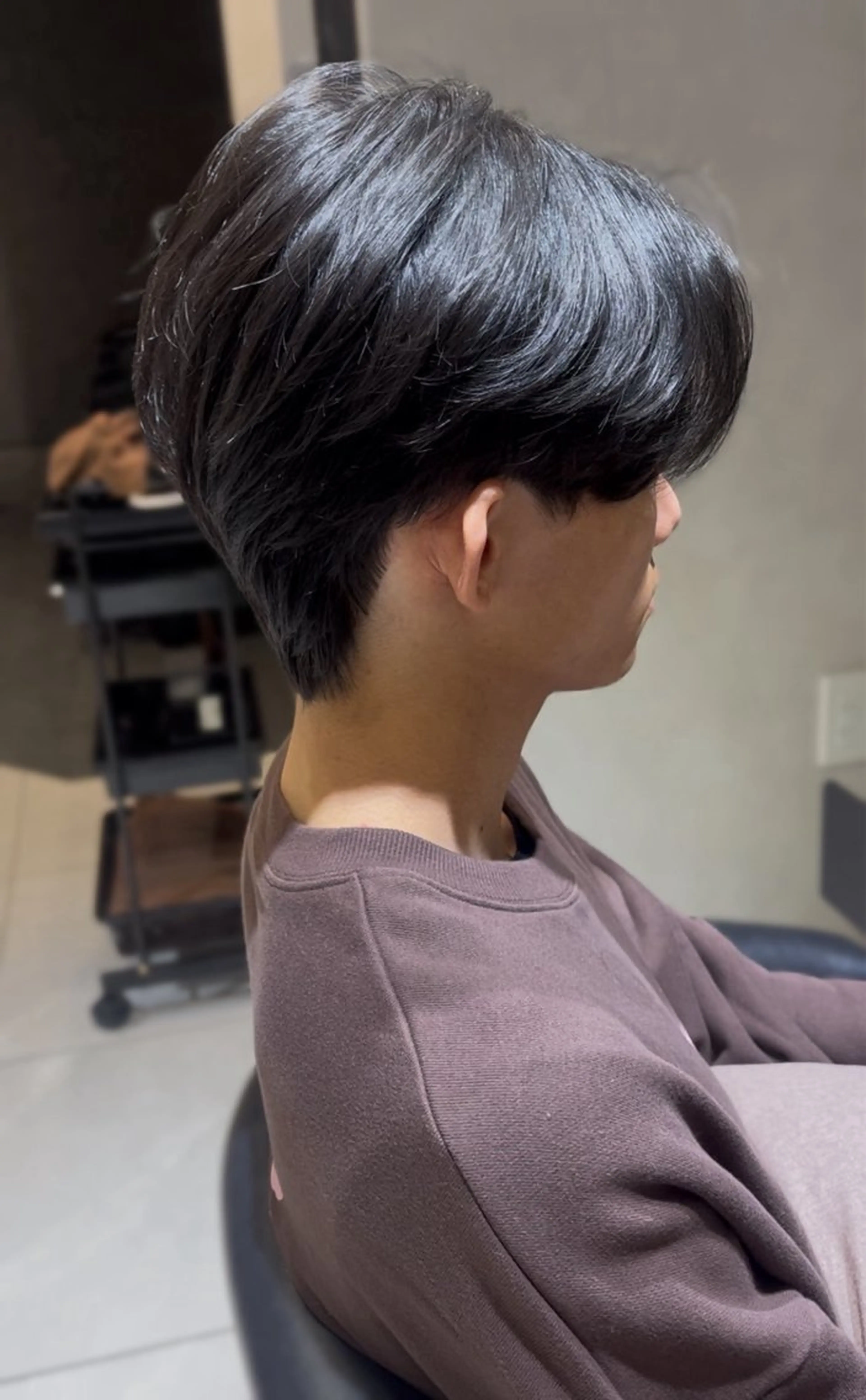メンズ カット トリートメント ヘッドスパ 韓国メンズ特化 ダウン・毛流れパーマのヘアスタイル