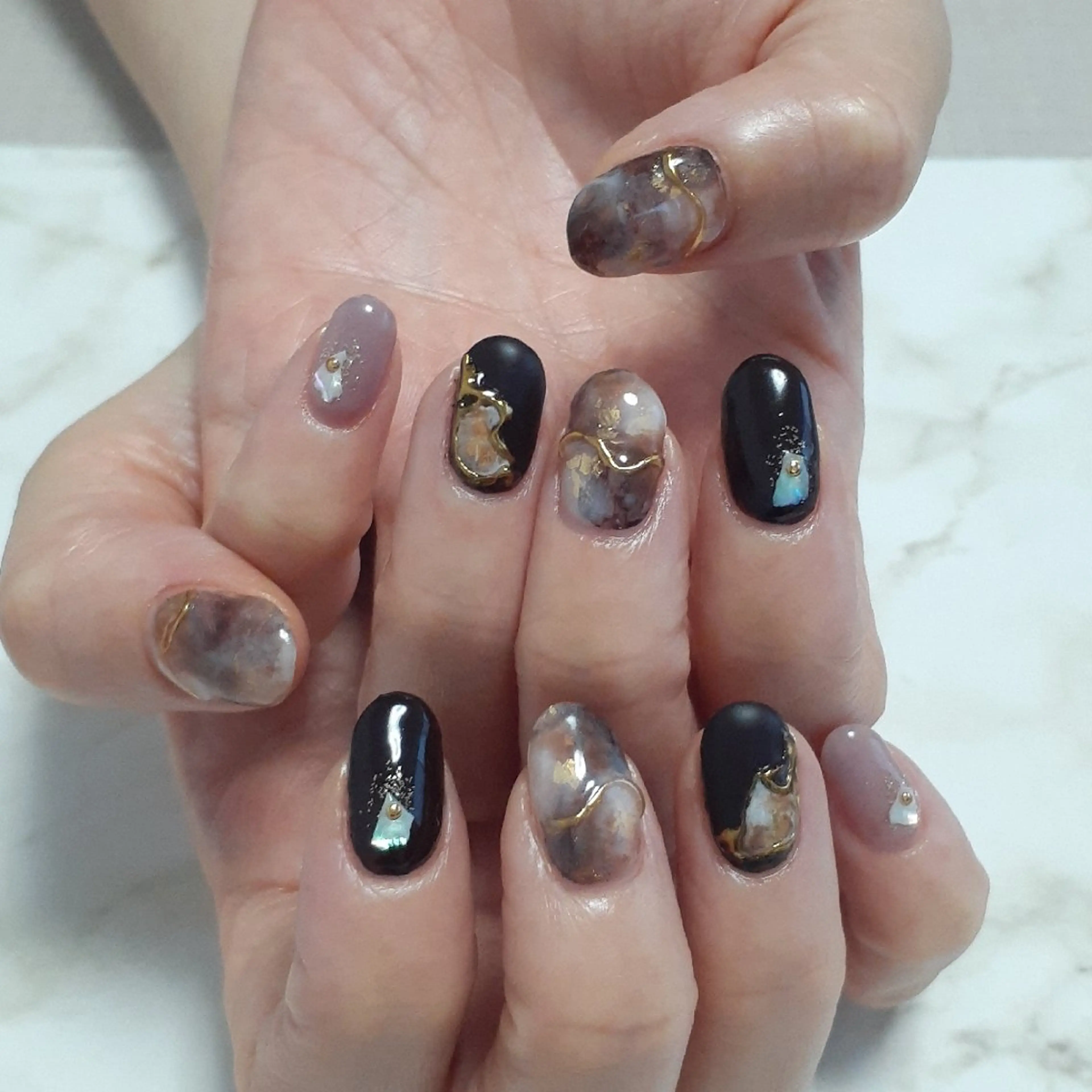 ネイル ニュアンスネイル ハンドネイル 池元 真由美のネイルデザイン