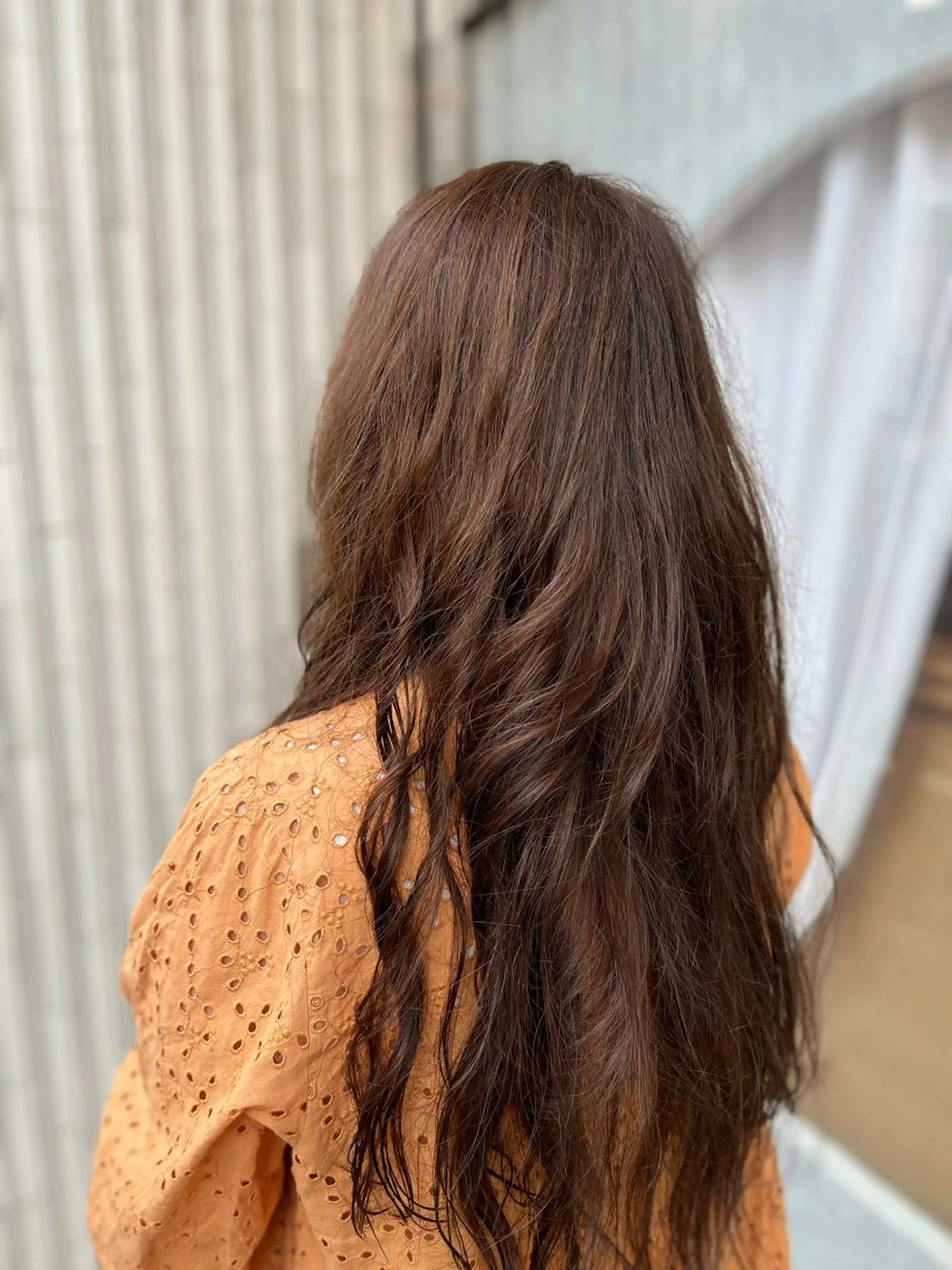 ロング カラー パーマ カット ヘアカラー トリートメント Yanagi Yのヘアスタイル