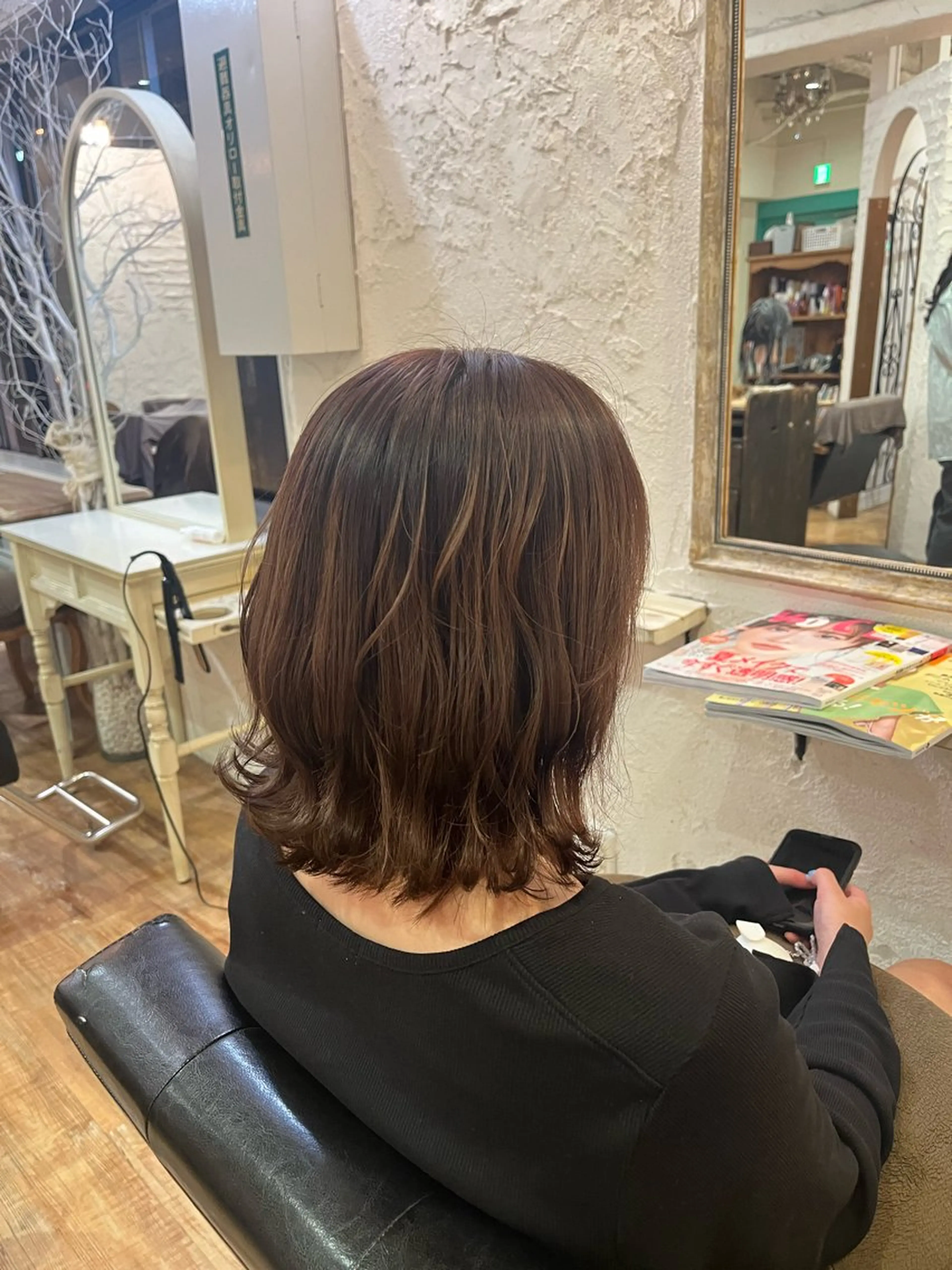 ミディアム カラー 角田 いちるのヘアスタイル