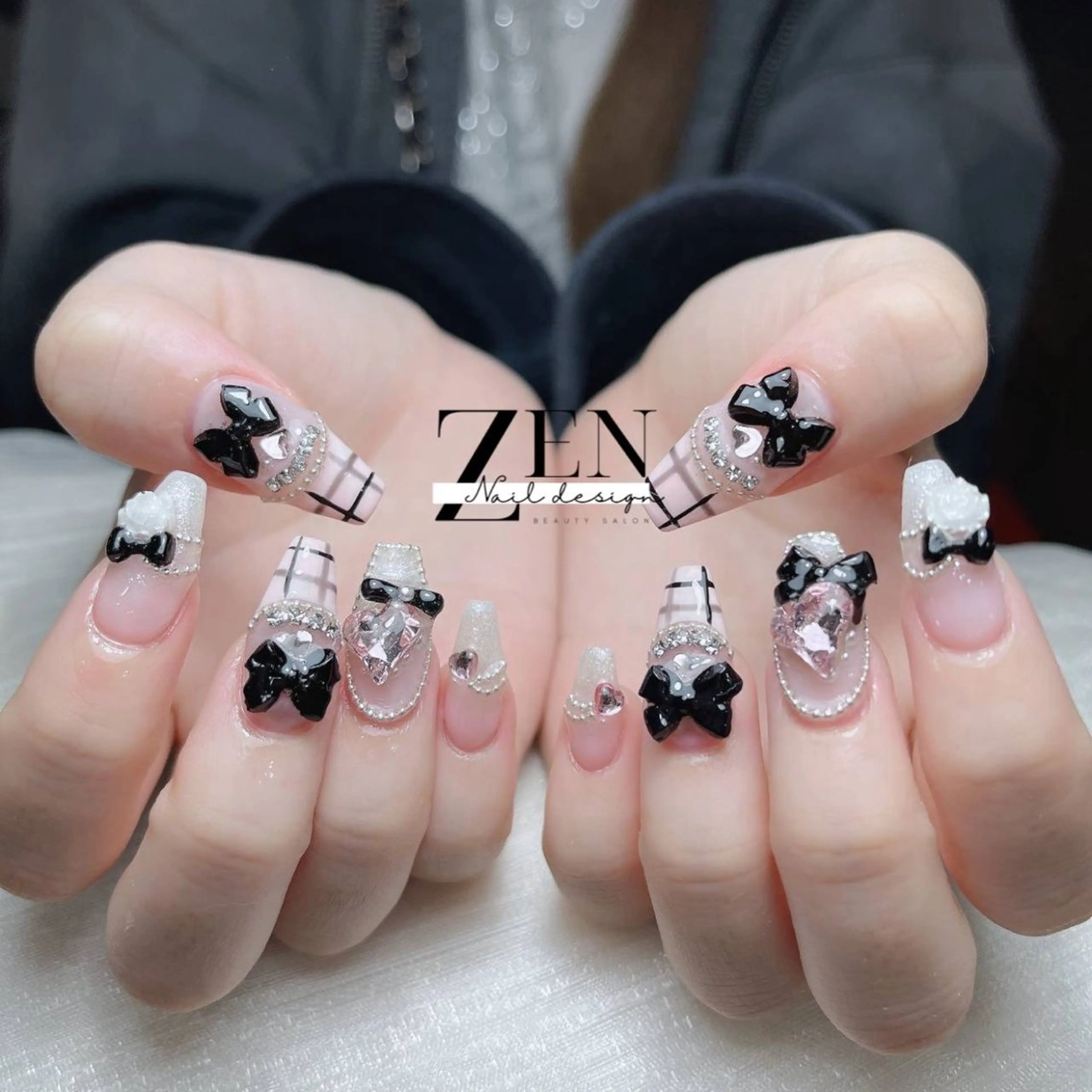 ネイル 持ち込み スカルプネイル ネイルチップ ハンドネイル Zen Nail Designのネイルデザイン