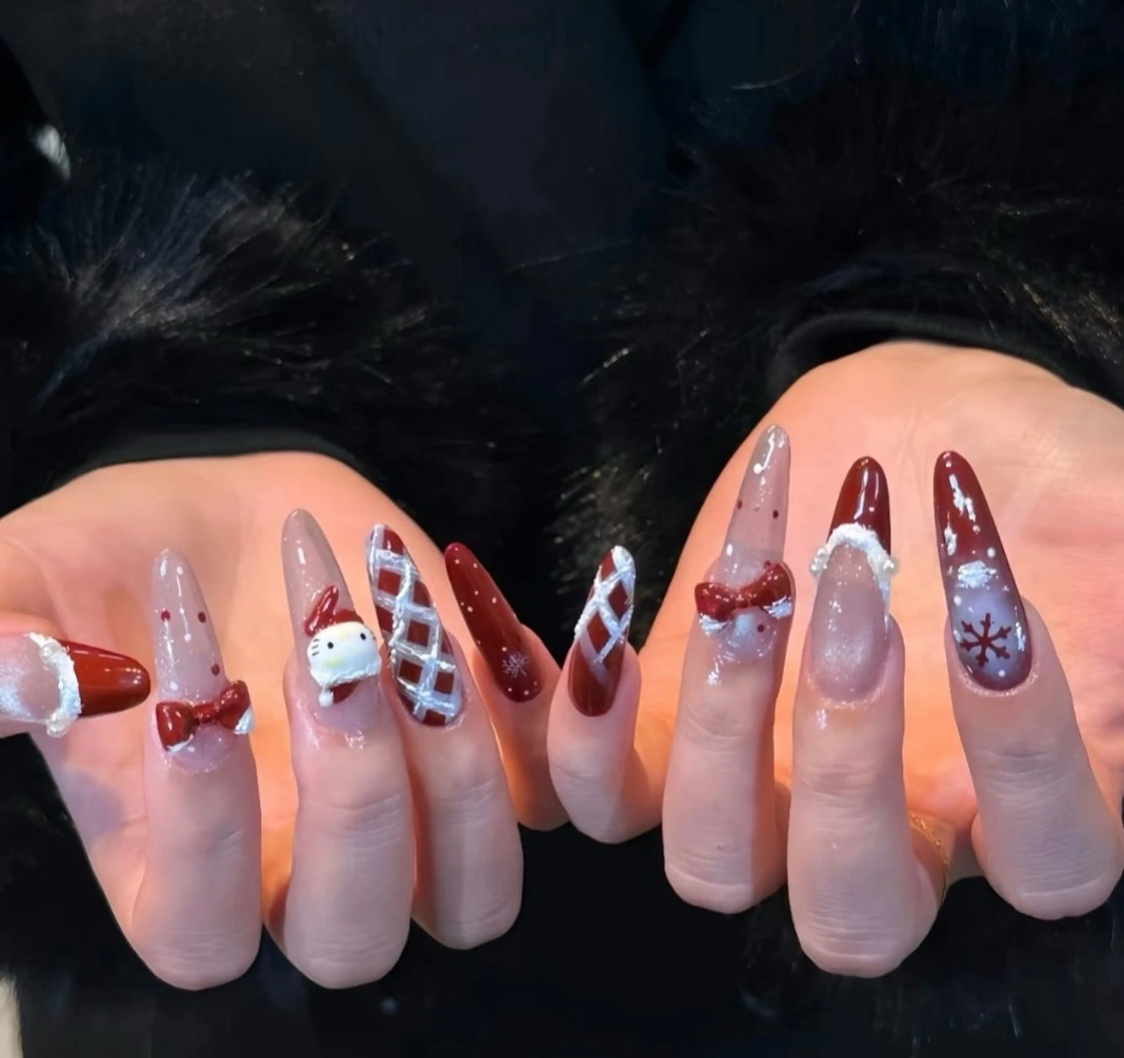 ネイル オーロラネイル 成人式 フットネイル フレンチネイル ジェルネイル ハンドネイル 長さだし専門 ありさのネイルデザイン