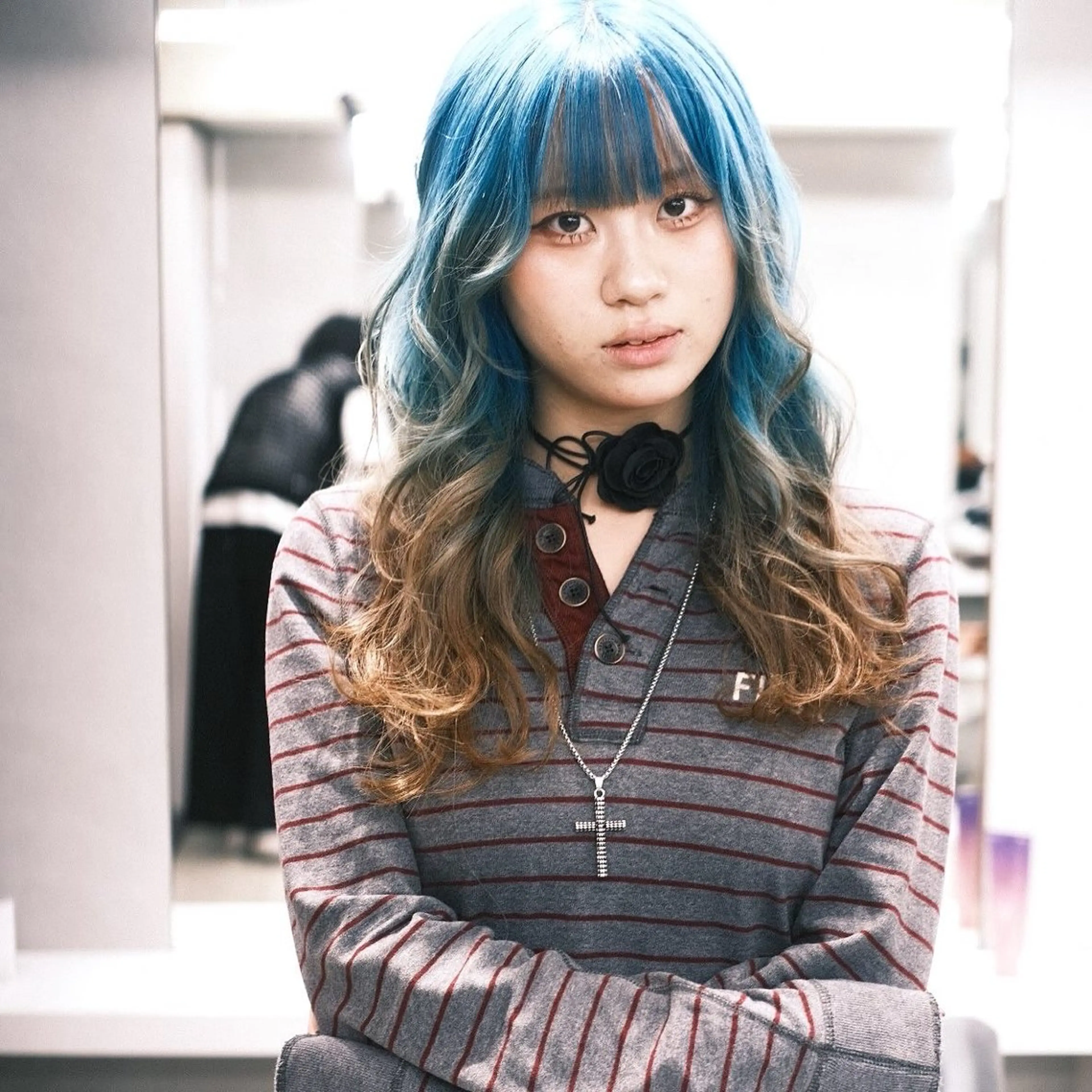 セミロング カラー ヘアアレンジ ヘアカラー トリートメント 個性爆弾💣 ダブルカラー/ゆかのヘアスタイル