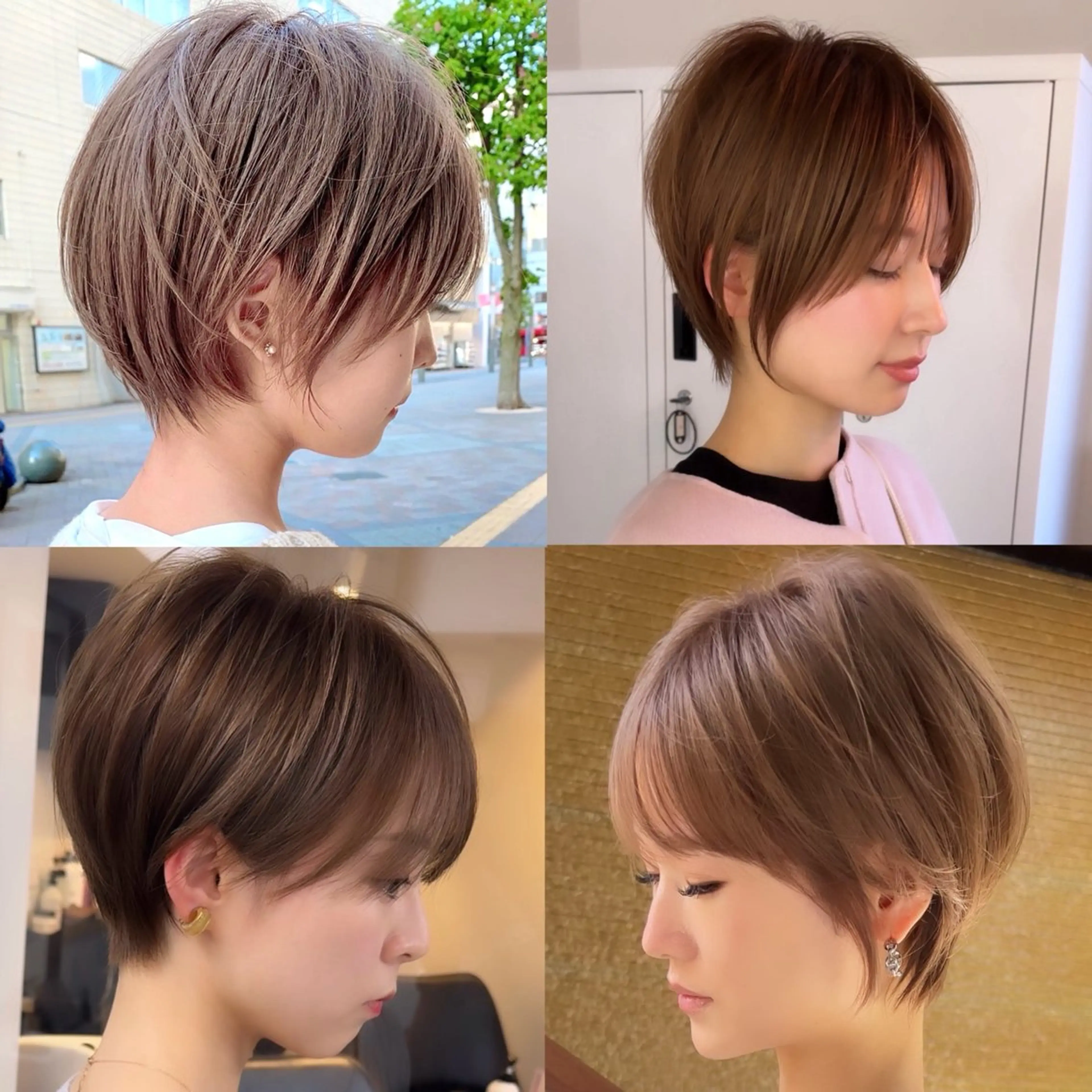 ショート カラー カット ヘアカラー トリートメント 縮毛矯正/ボブ 新宿/ショート/航輝のヘアスタイル