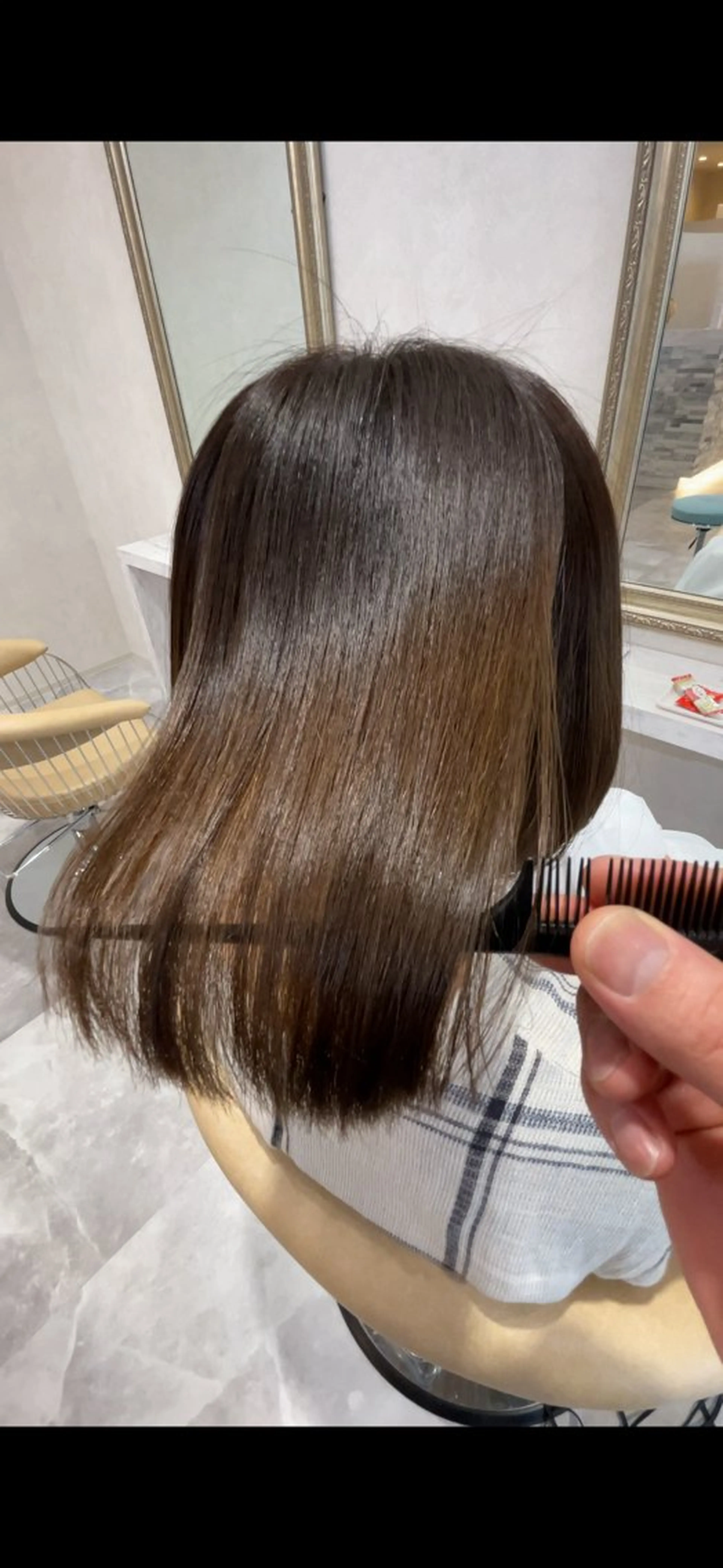 ショート ボブ 縮毛矯正 Lupinus hair design所属・Matsuo Eisukeのヘアスタイル