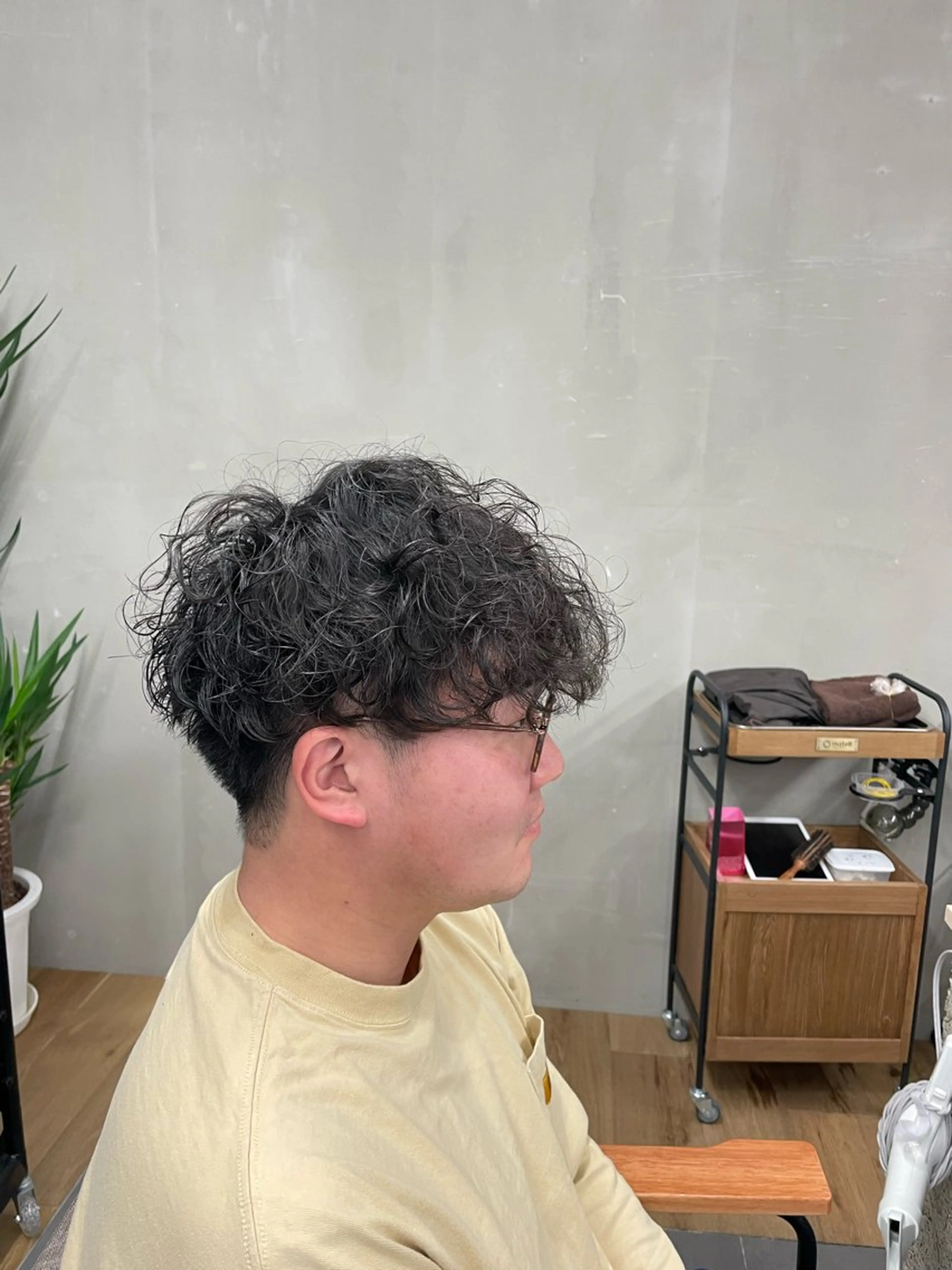 メンズ カット パーマ 遠藤 健登のヘアスタイル
