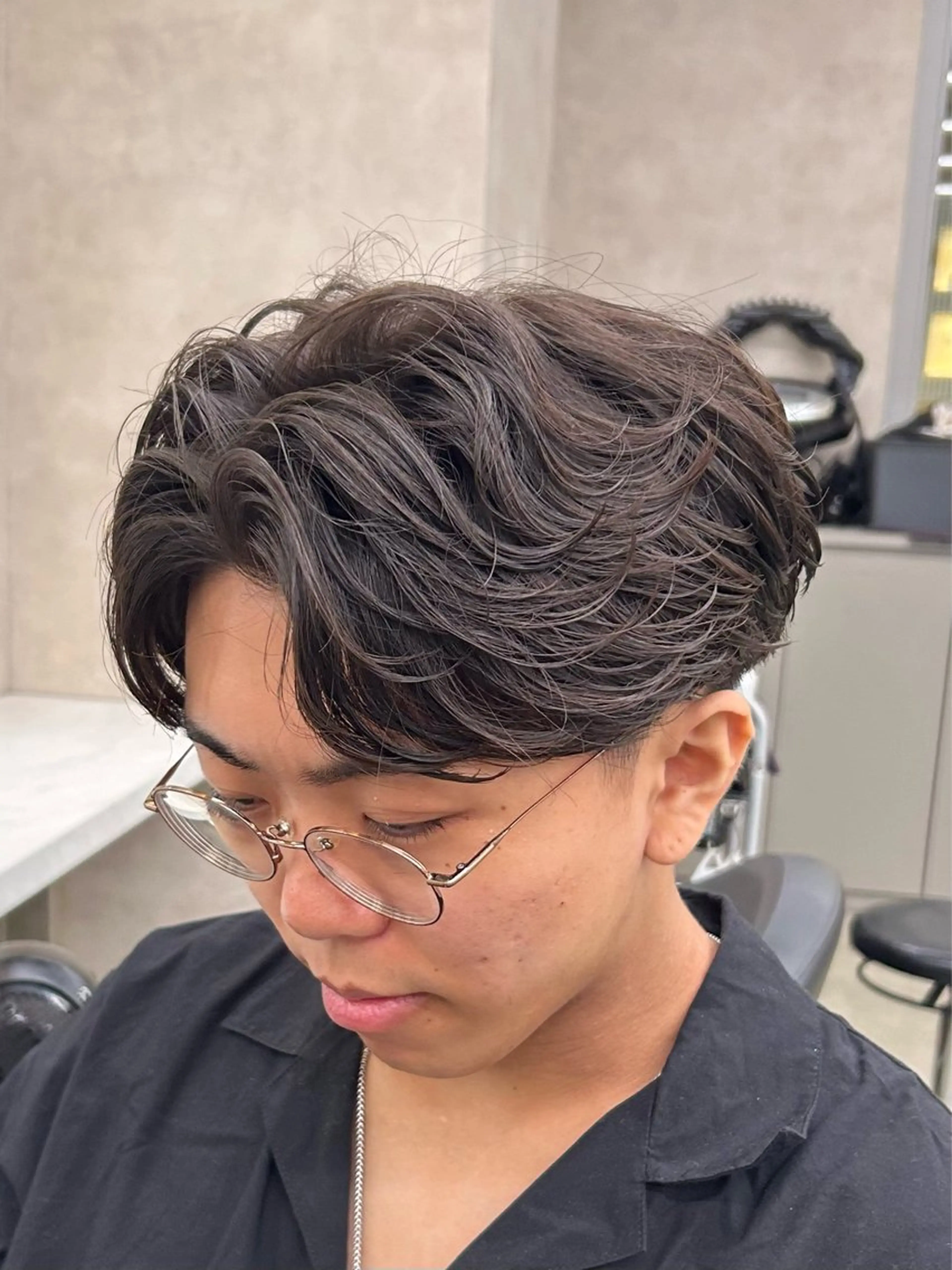 パーマ メンズ カット パーマ 🔷メンズセンターパ ートTAKUMI🔷のヘアスタイル