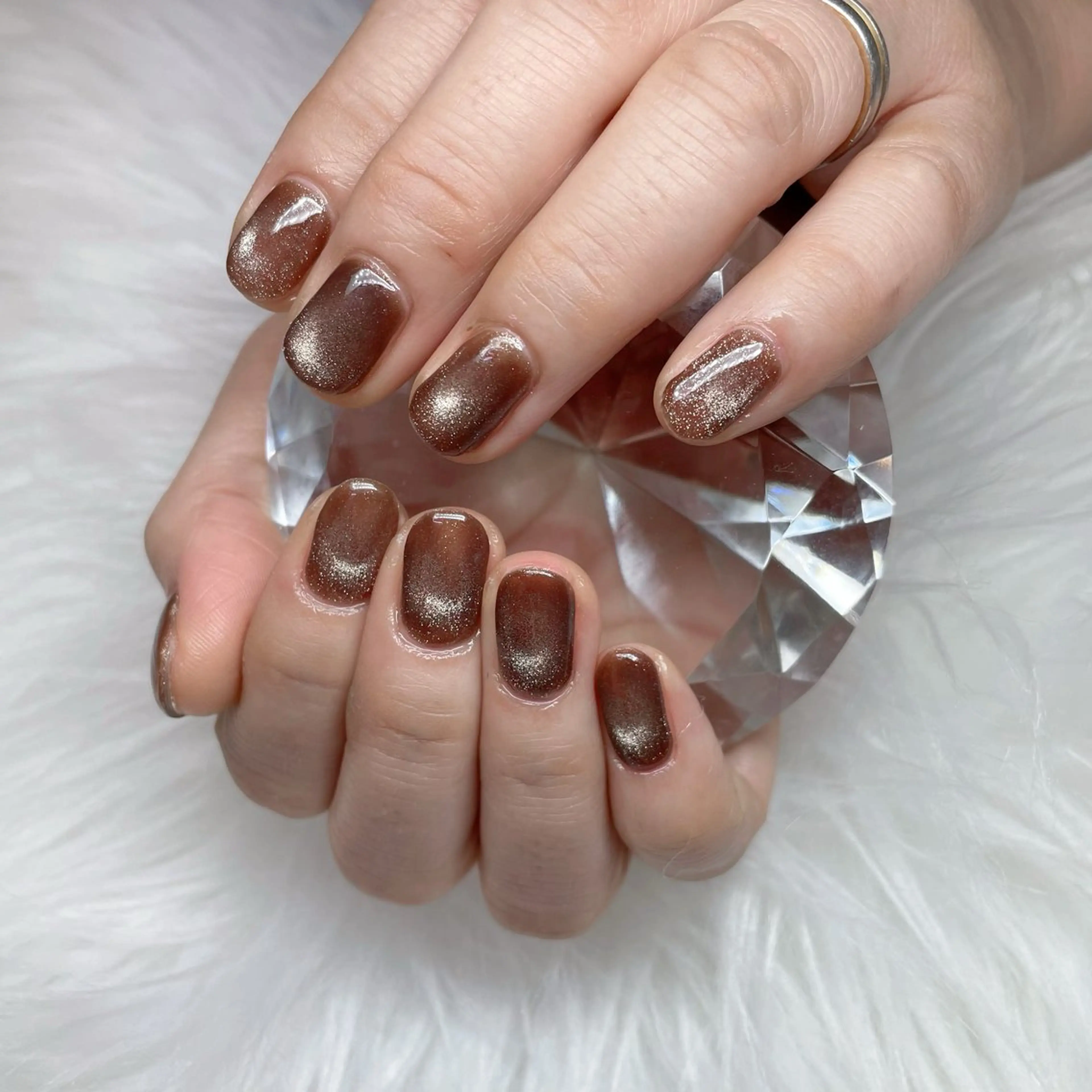 ネイル 持ち込み ワンカラーネイル ハンドネイル アサイ レミのネイルデザイン