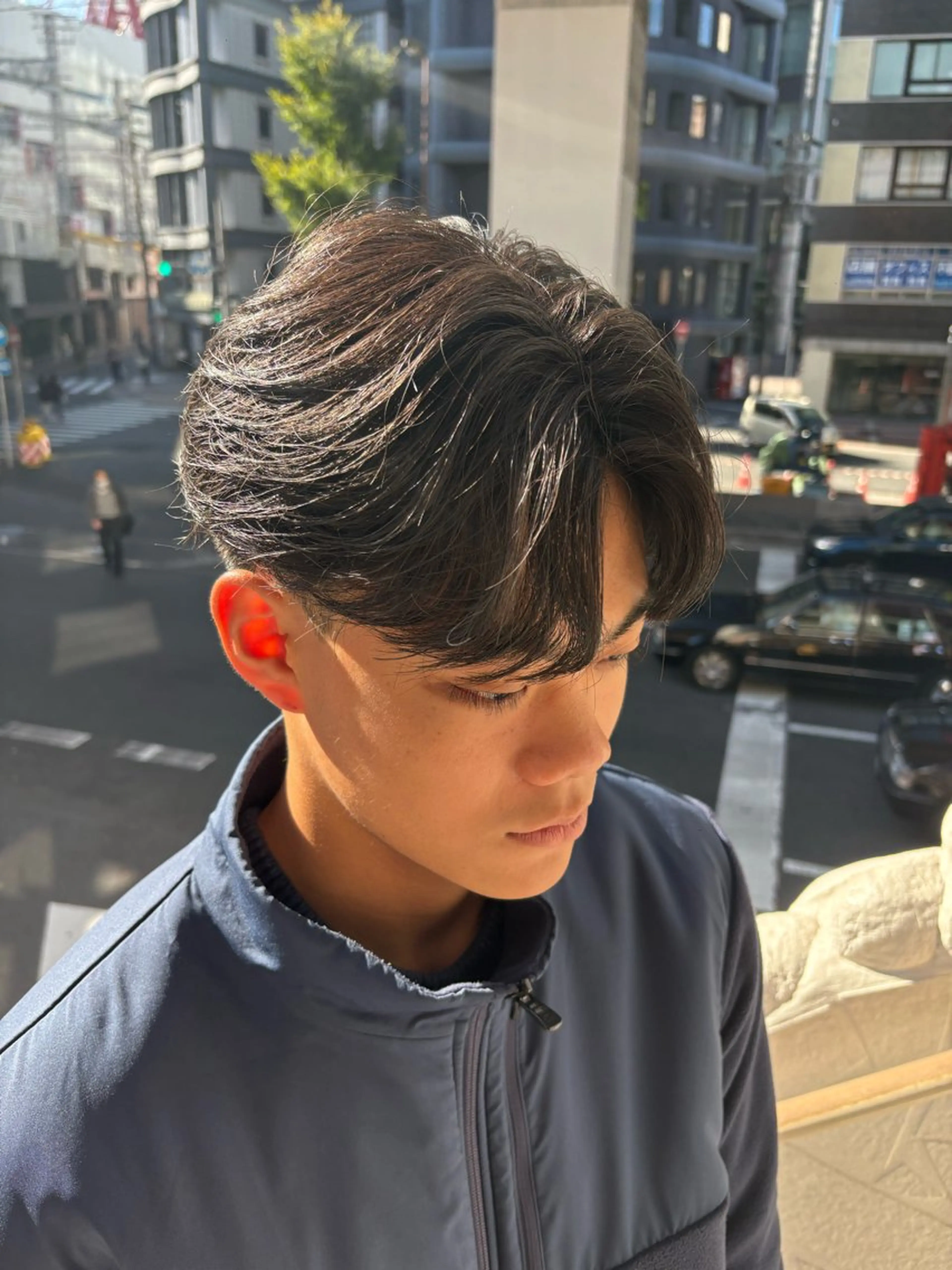 パーマ メンズ カット パーマ 梅田/全パーマ特化/ ケアパーマ特化/秋本のヘアスタイル