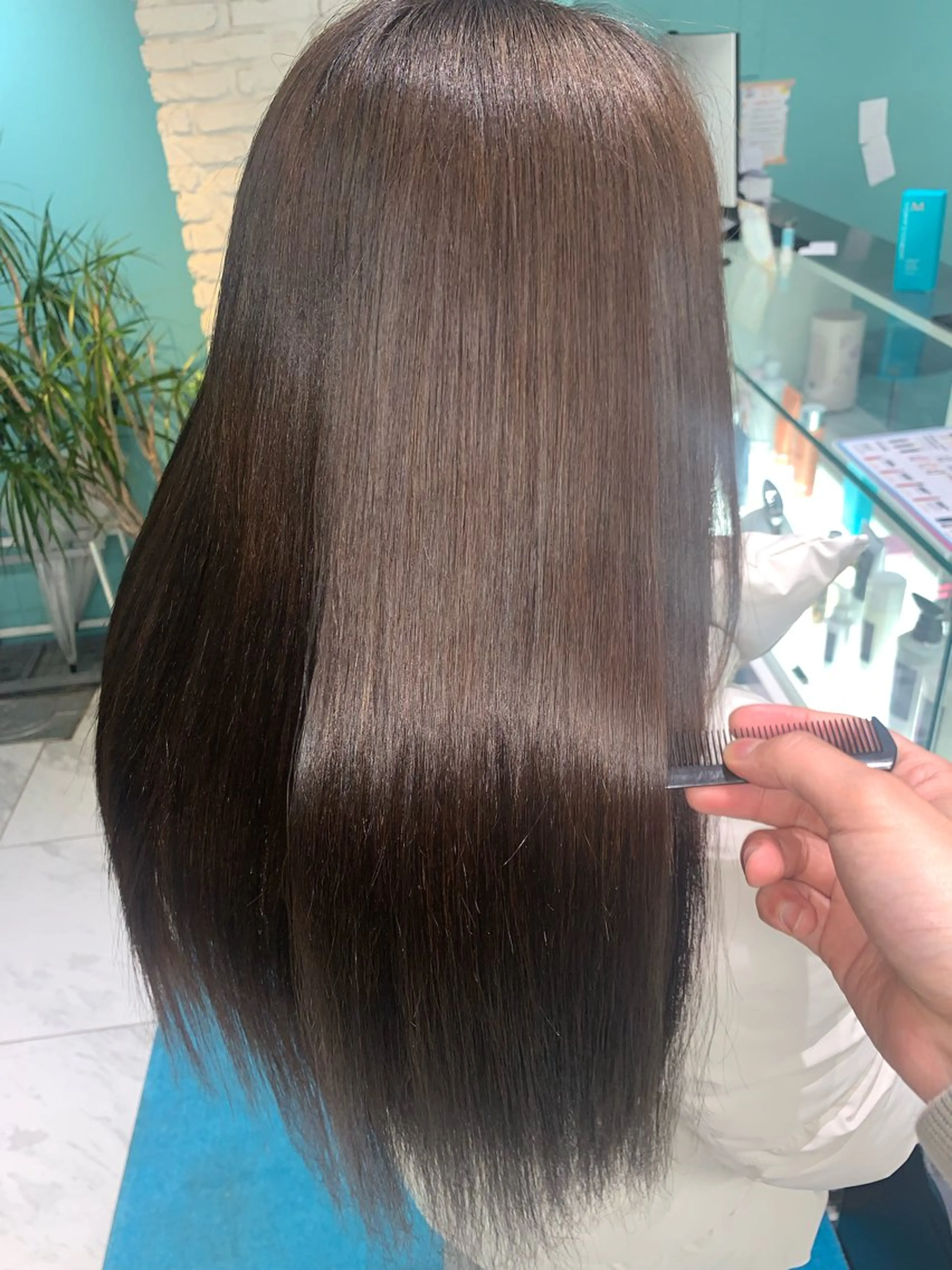 ロング 髪質改善 トリートメント カット ヘアカラー 縮毛矯正 トリートメント 髪質改善　縮毛矯正 池本有宏のヘアスタイル