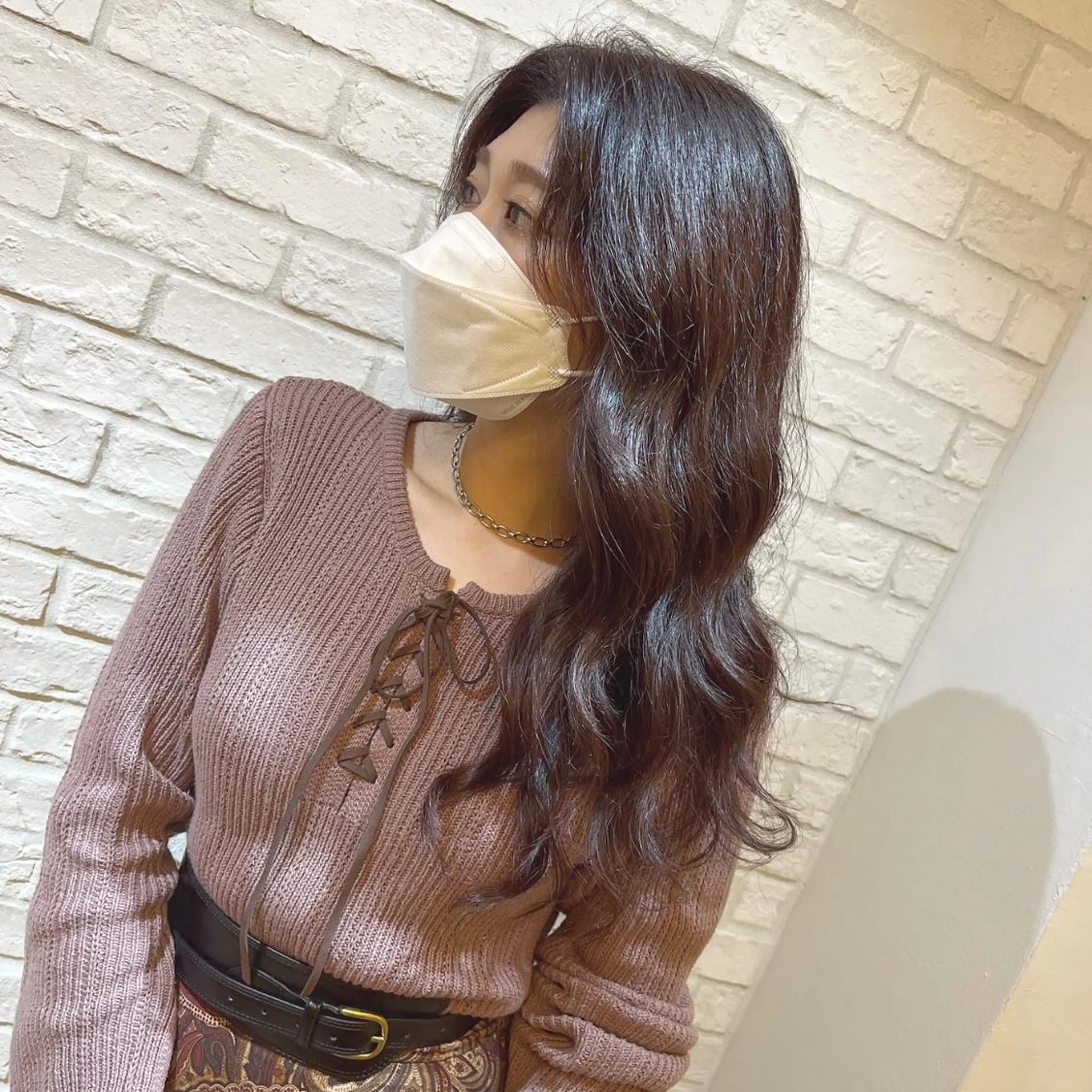 ロング カラー ピンクカラー charer eye salon所属・マブチ キサラのマツエク・マツパデザイン