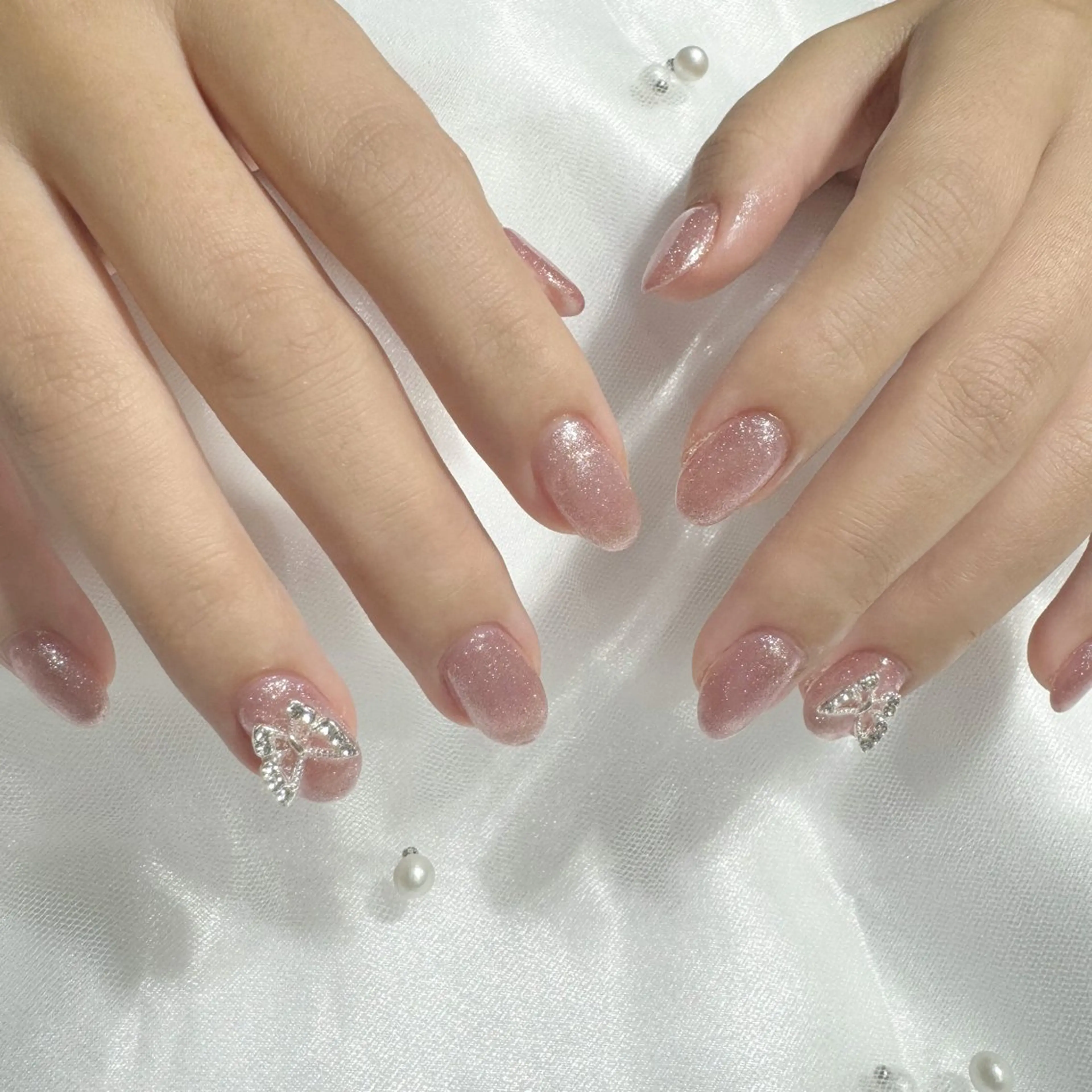 ネイル キラキラネイル ラメ(グリッター) ワンカラーネイル ワンホンネイル ハンドネイル 💫fein. nail💫のネイルデザイン