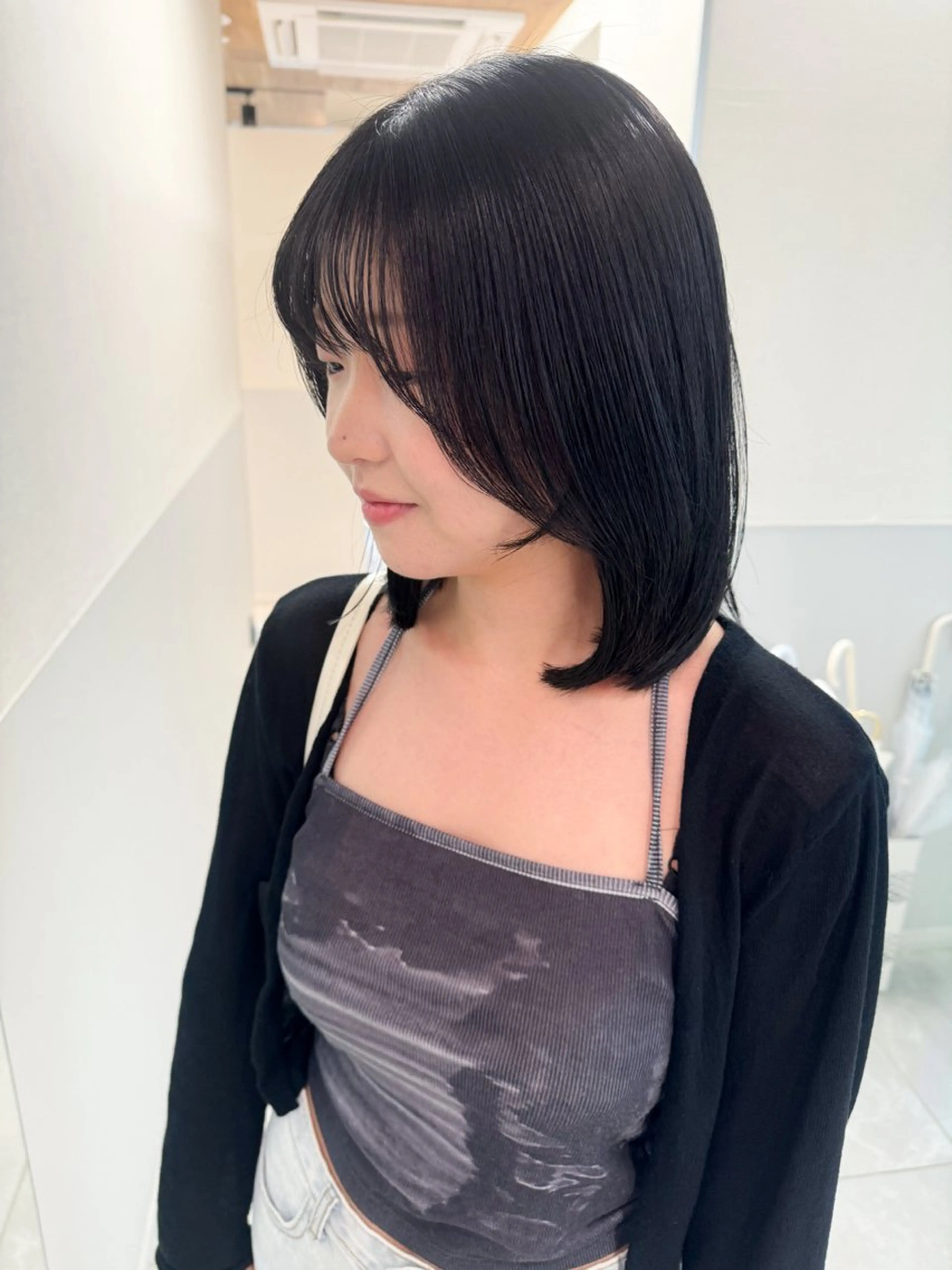 セミロング カラー パーマ ヘアアレンジ 美髪改善/レイヤー カット🫧辻未侑のヘアスタイル