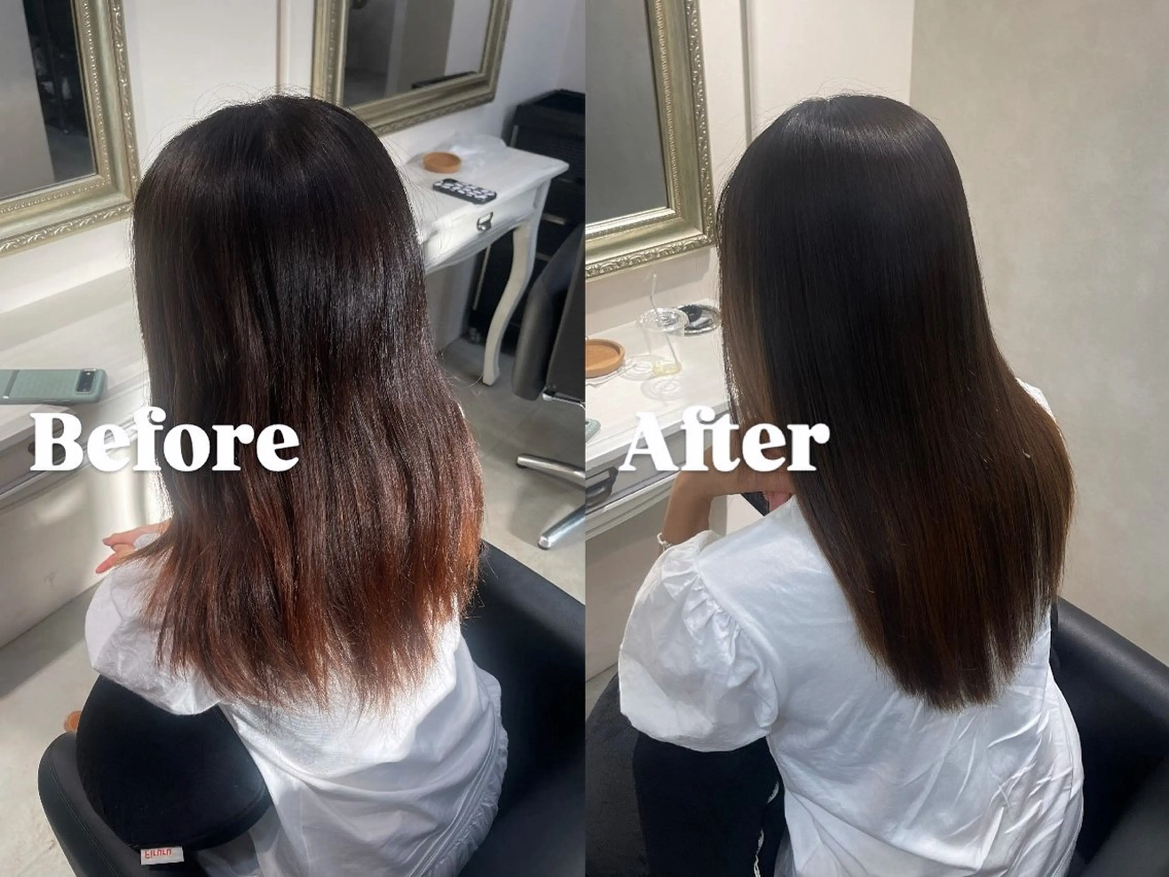 ロング 髪質改善 トリートメント カット 縮毛矯正 トリートメント 縮毛矯正/美髪 NENE/CIENのヘアスタイル