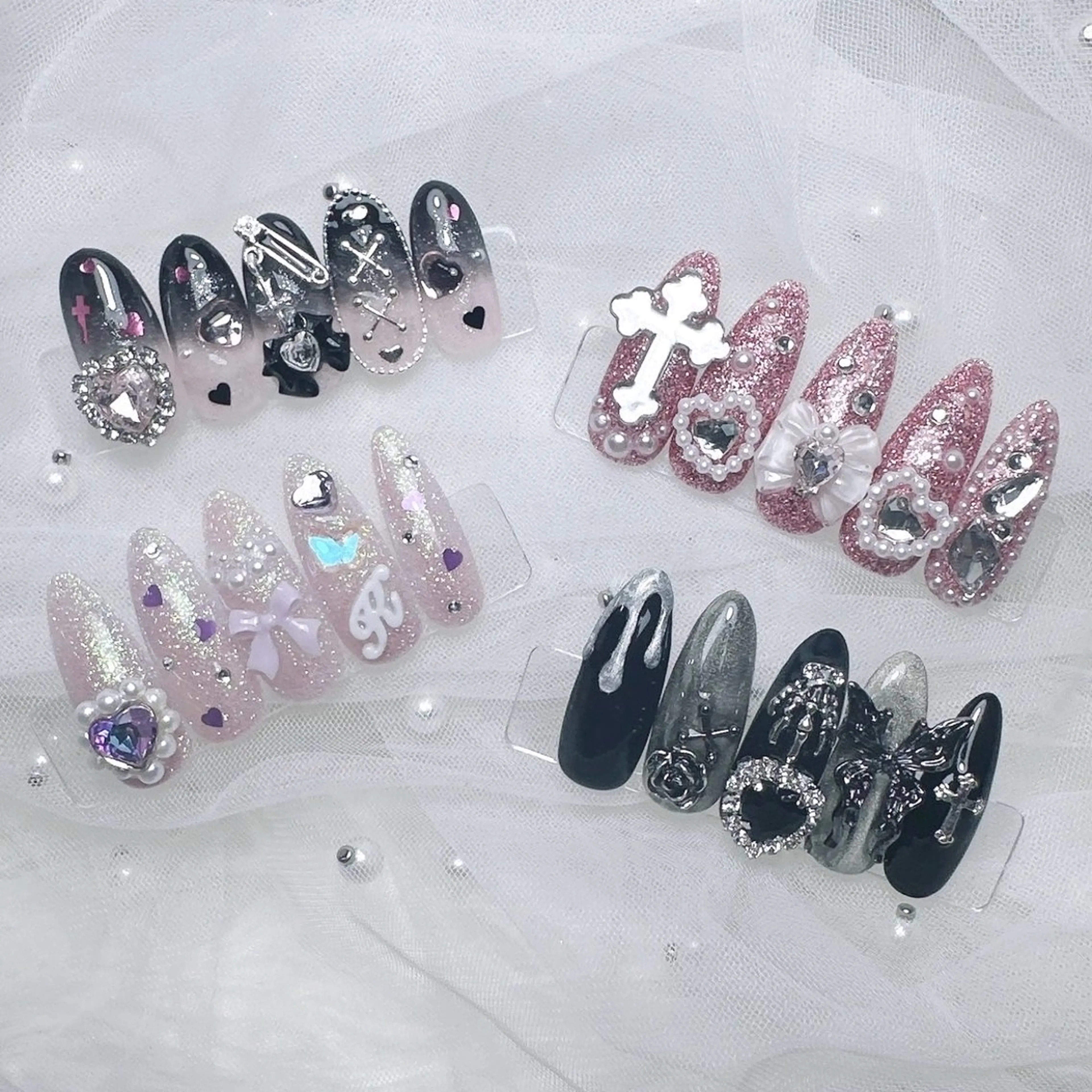 🎀《初回オフ無料》ジェルハンド量産型/地雷系定額150min⛓️🖤の写真