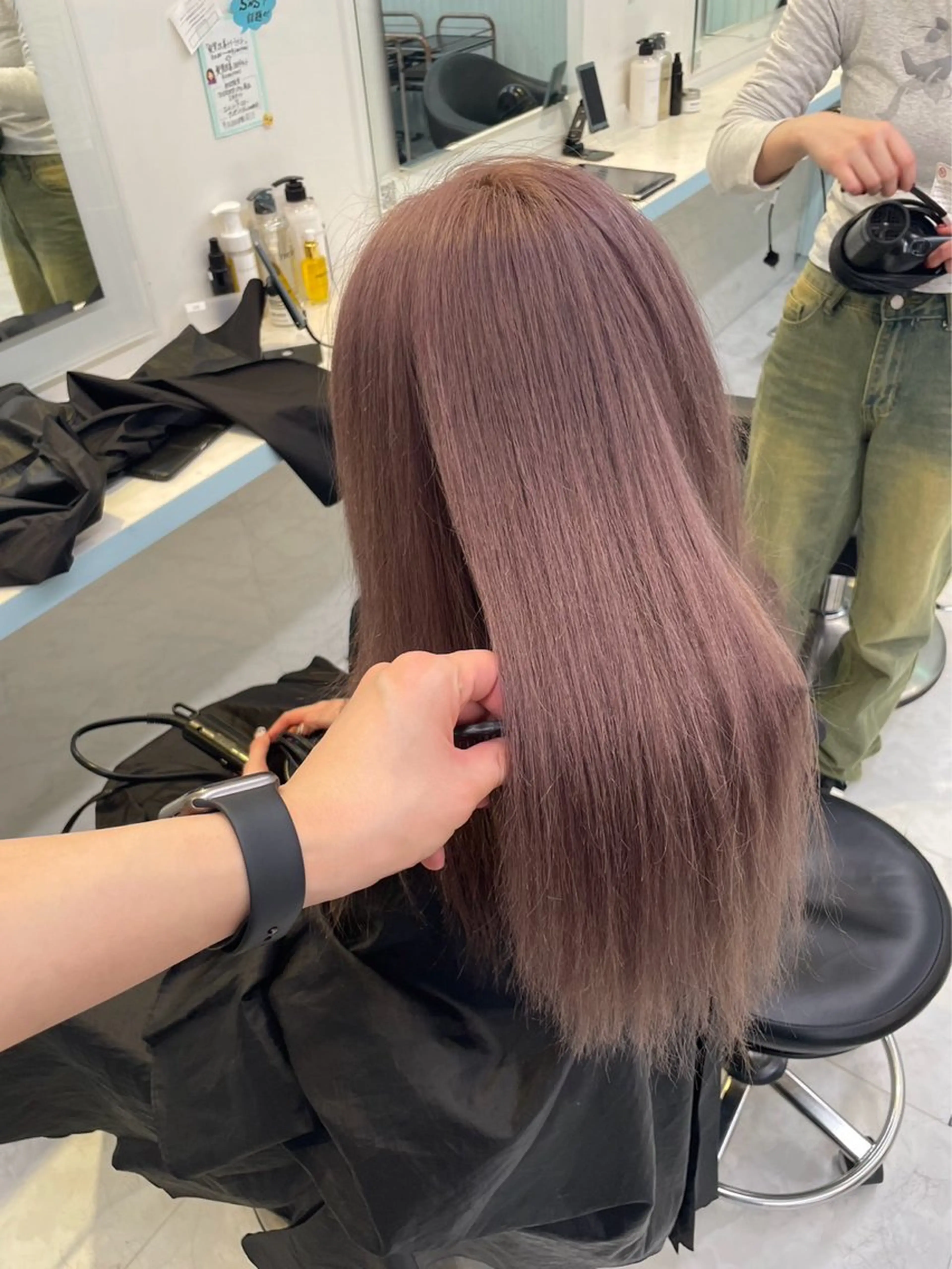 セミロング カラー カット ヘアカラー トリートメント 🥞ベージュ系カラー 【すずきりほ】🥞のヘアスタイル