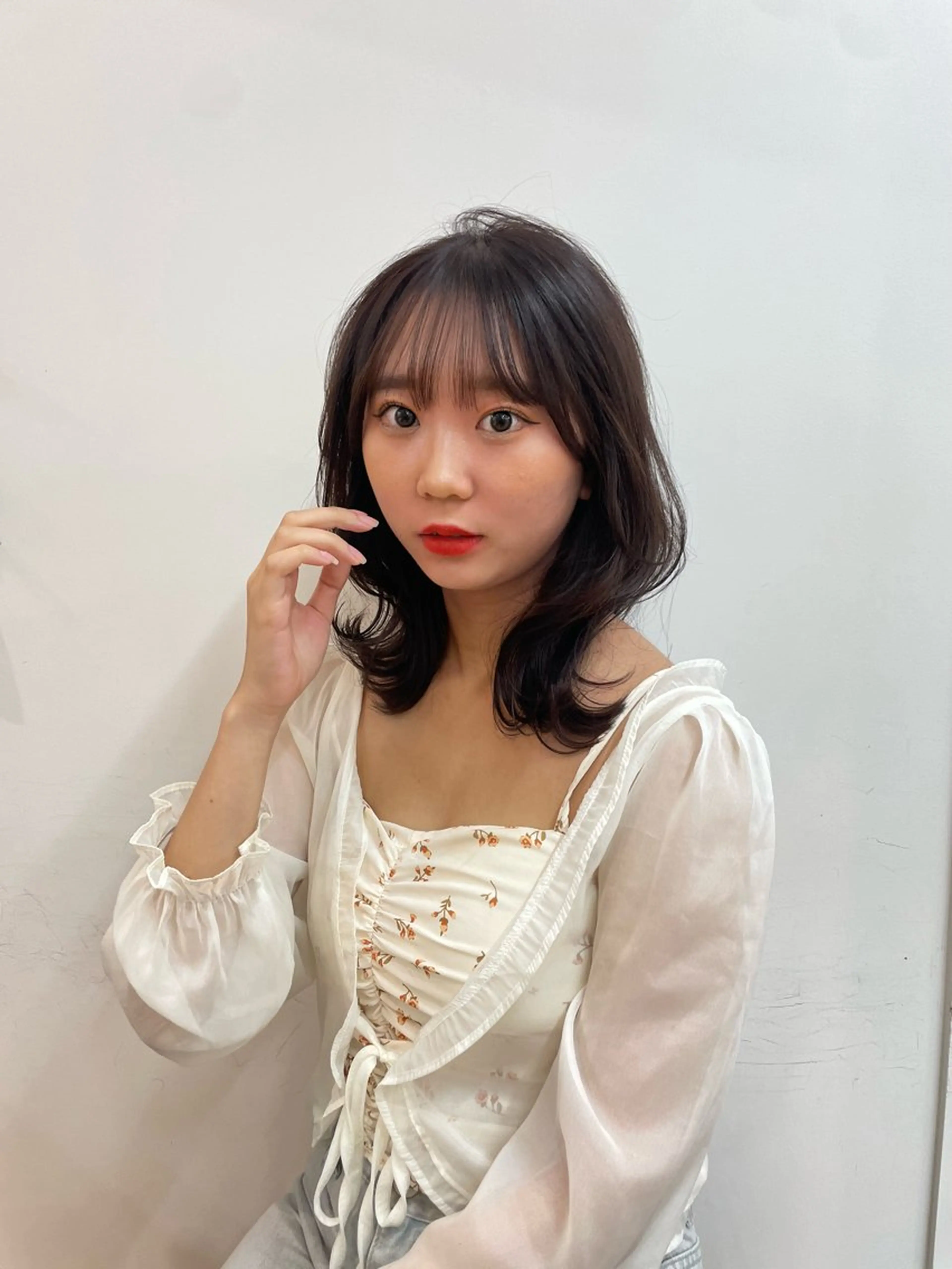 ミディアム レイヤーカット ❤️ショートカット ・顔周りカット❤️のヘアスタイル