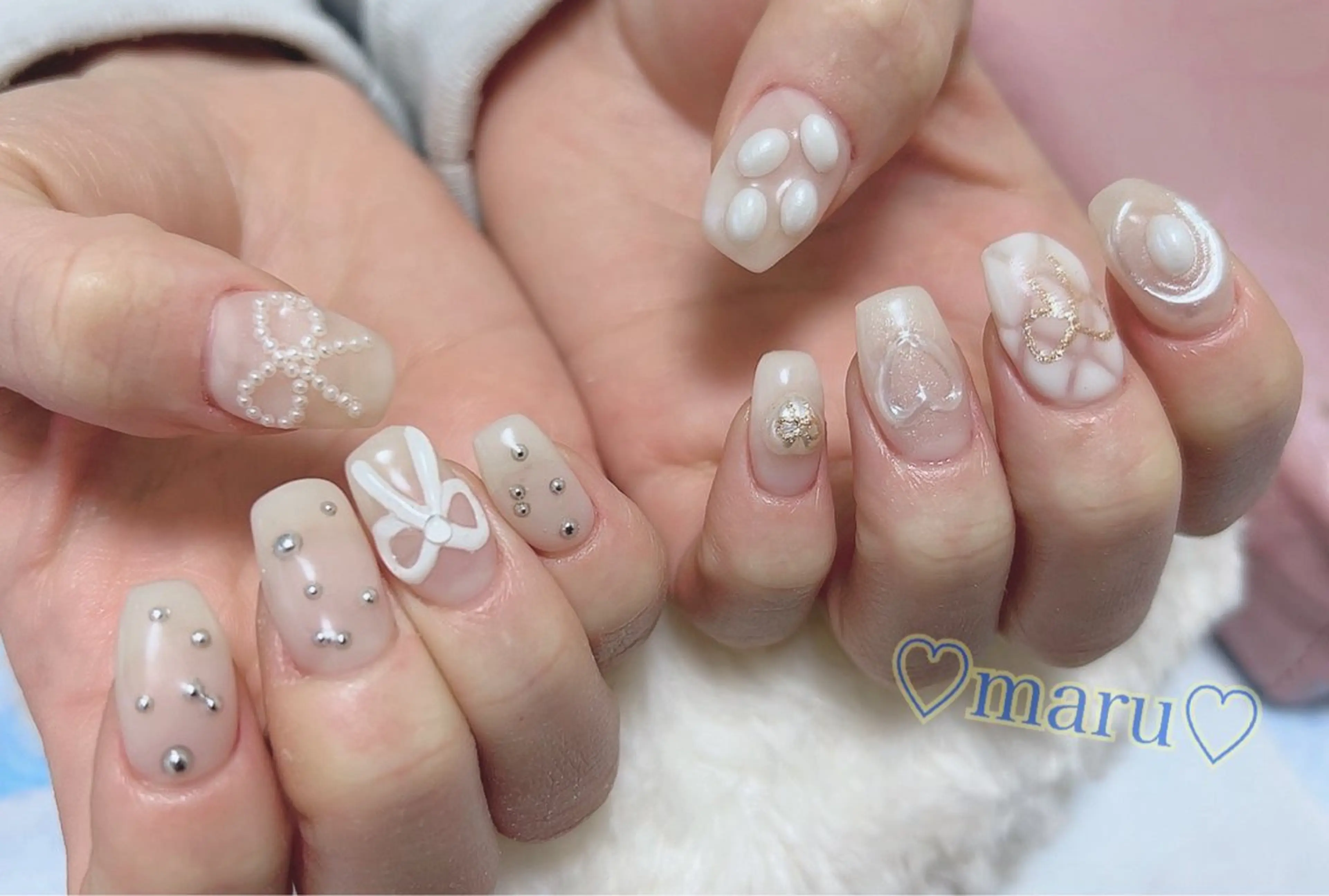 ネイル ハンドネイル フットネイル まるみ ♡のネイルデザイン