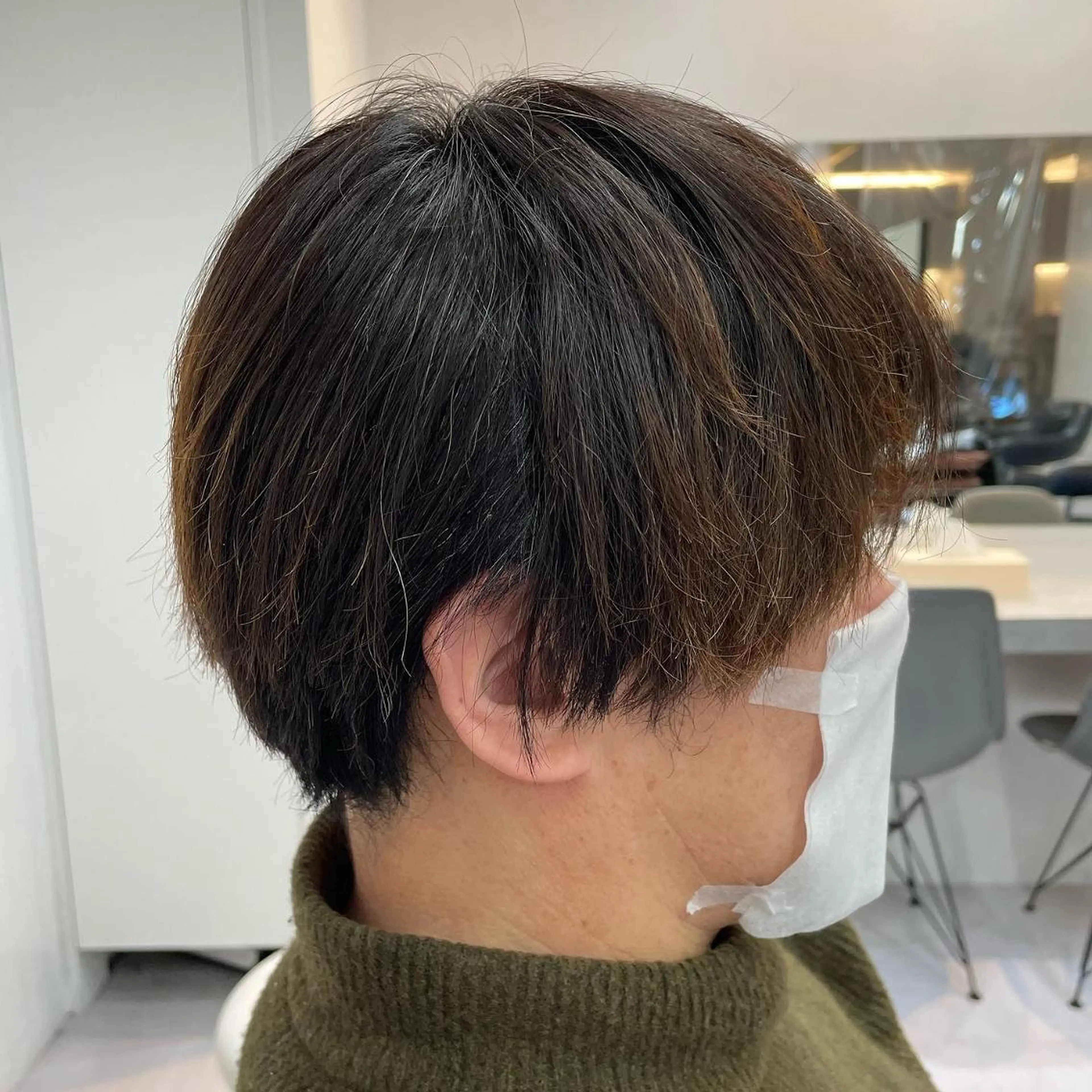 ショート 髪質改善× ハイライト溝江のヘアスタイル