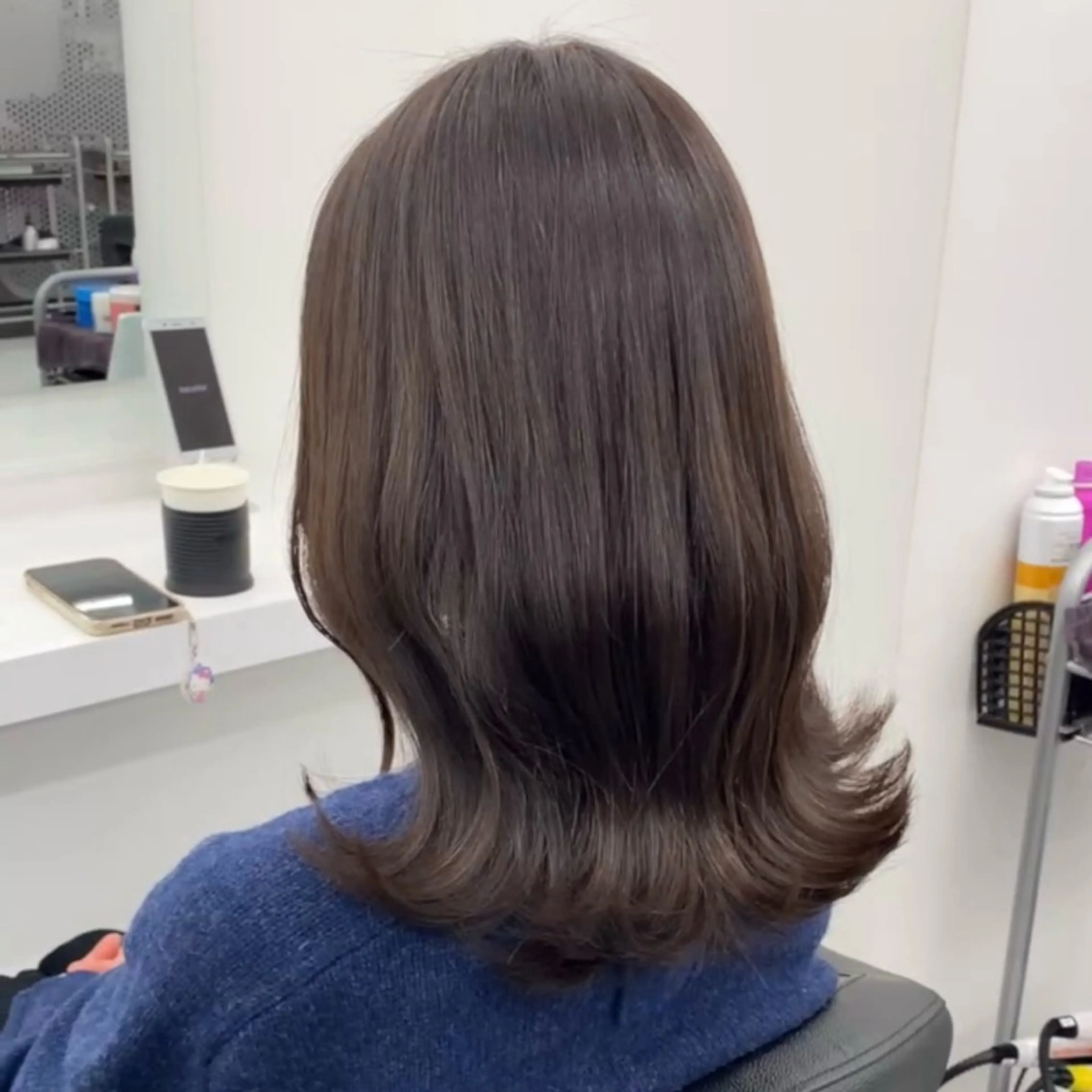 ミディアム カラー ヘアカラー 🍑透明感color 🍑MOMOKA🍑のヘアスタイル