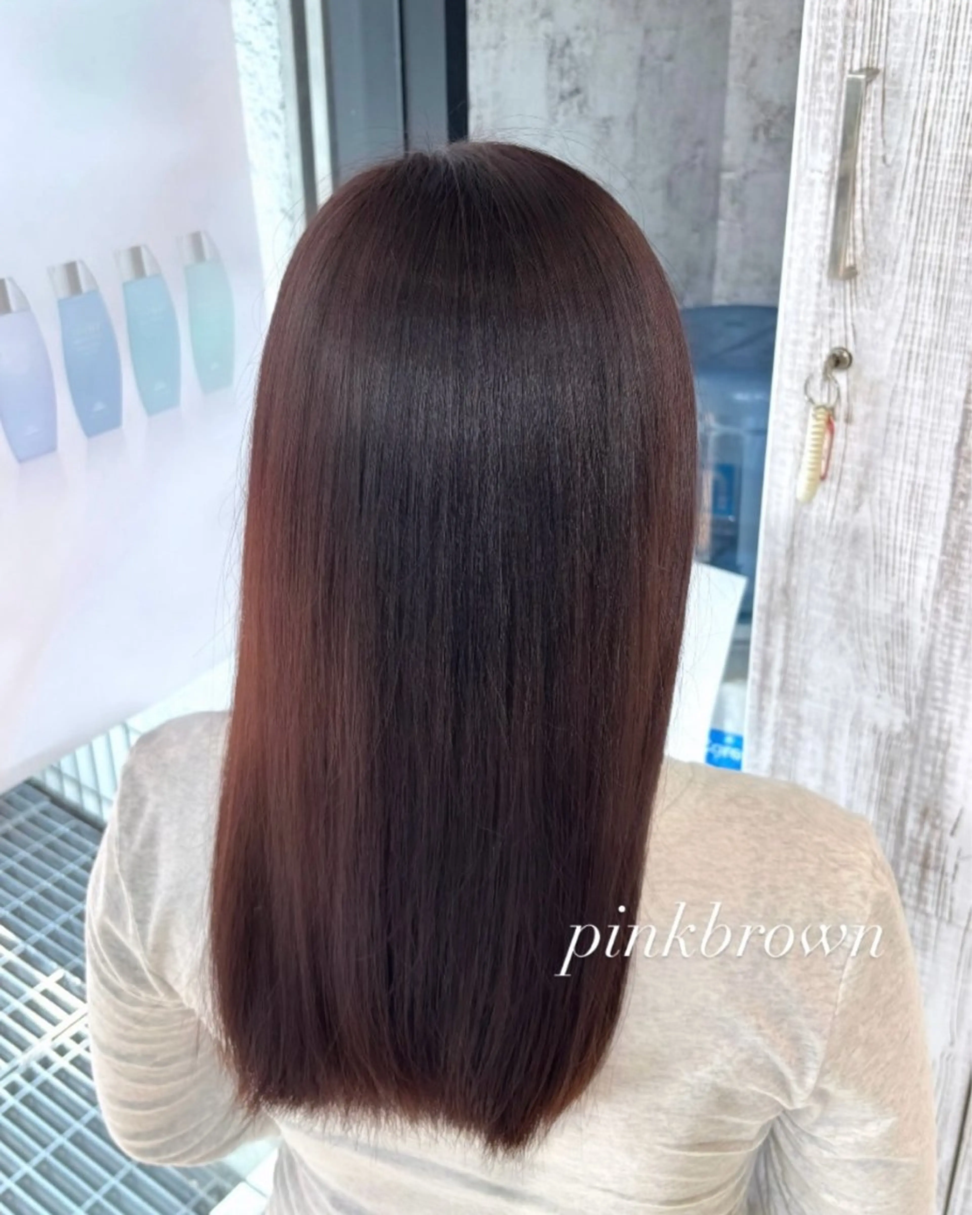 ロング カラー ブラウンカラー ピンクカラー ピンクブラウン ヘアカラー トリートメント ダブルカラー💖 / 髪質改善✨/伽音のヘアスタイル