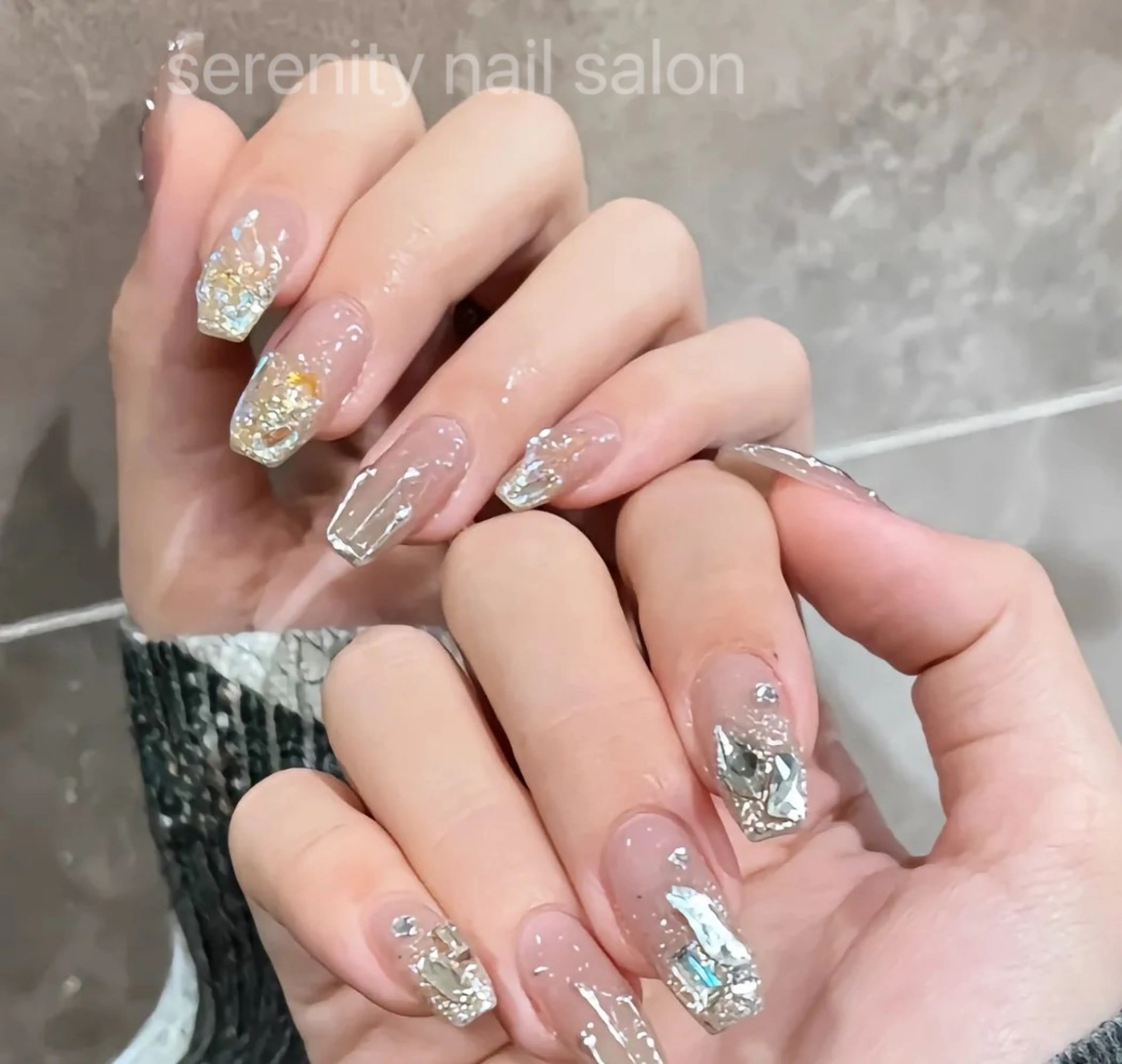 ネイル ハンドネイル ハンドケア ✨Serenity ワンホンネイルのネイルデザイン
