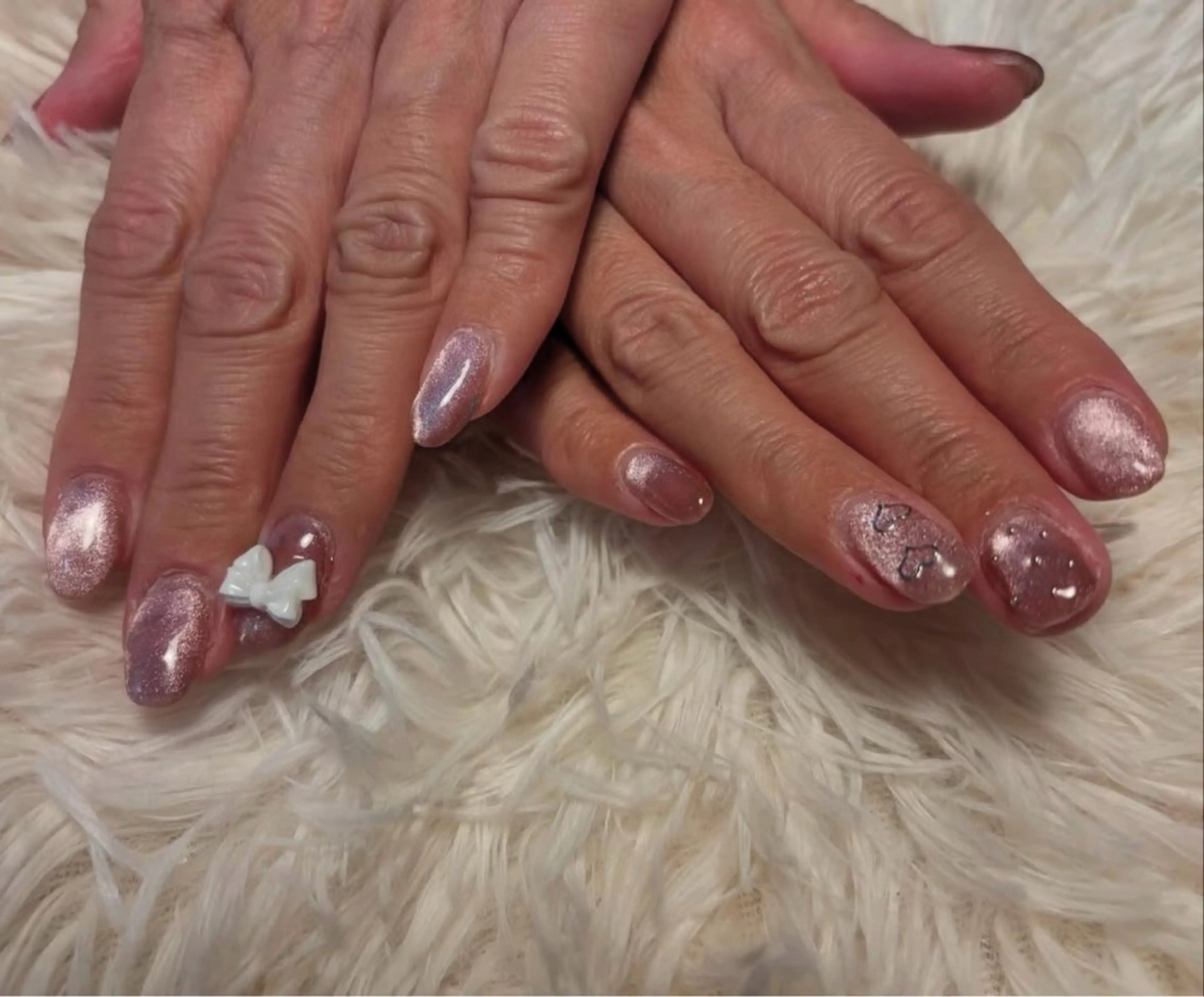 ネイル フラッシュネイル フットネイル フレンチネイル ジェルネイル ガラスフレンチ Nail salon Natulalのネイルデザイン