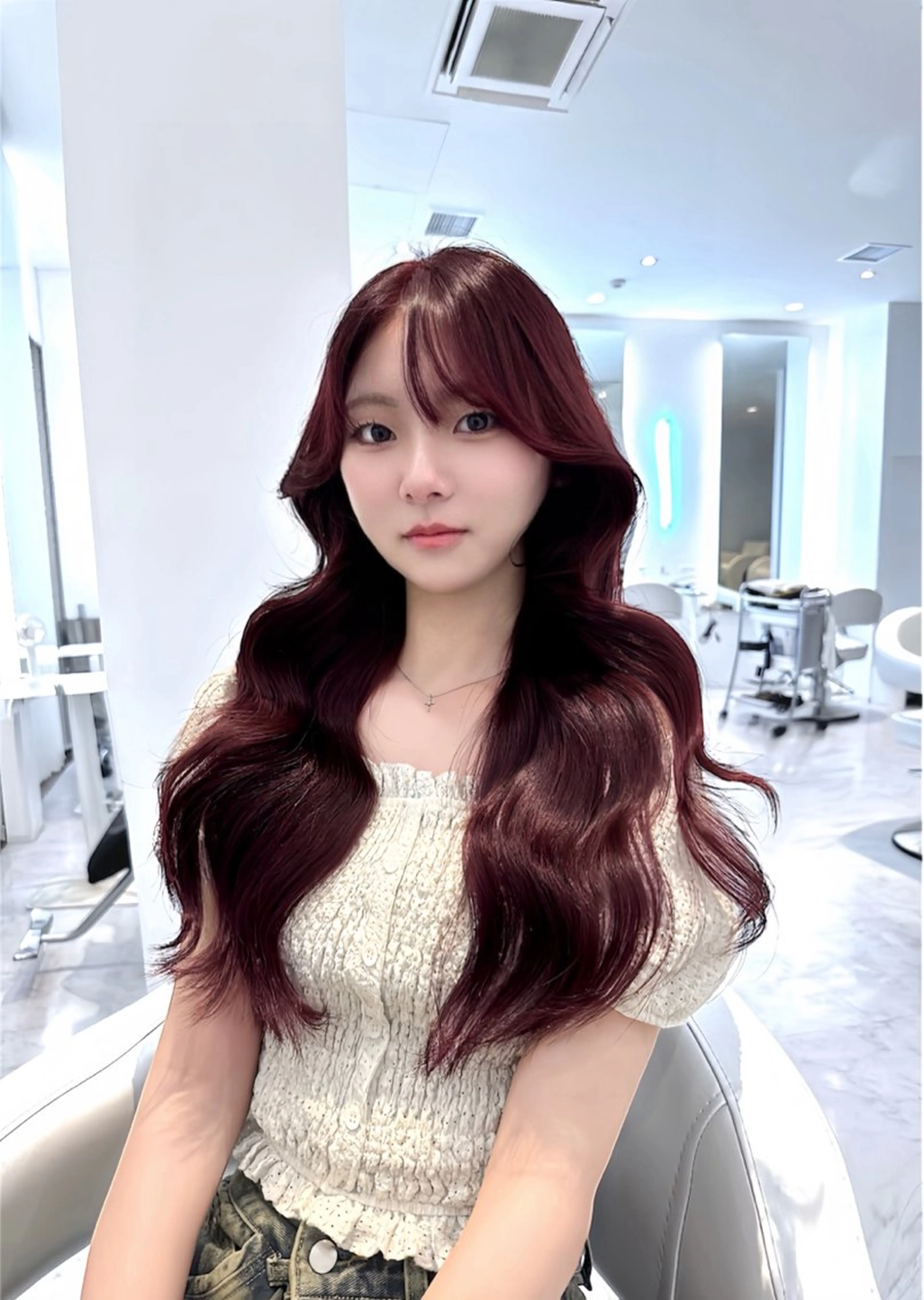 ロング カラー ヘアカラー トリートメント ヘアセット miuru/網紅ヘア 🇨🇳レイヤーのヘアスタイル