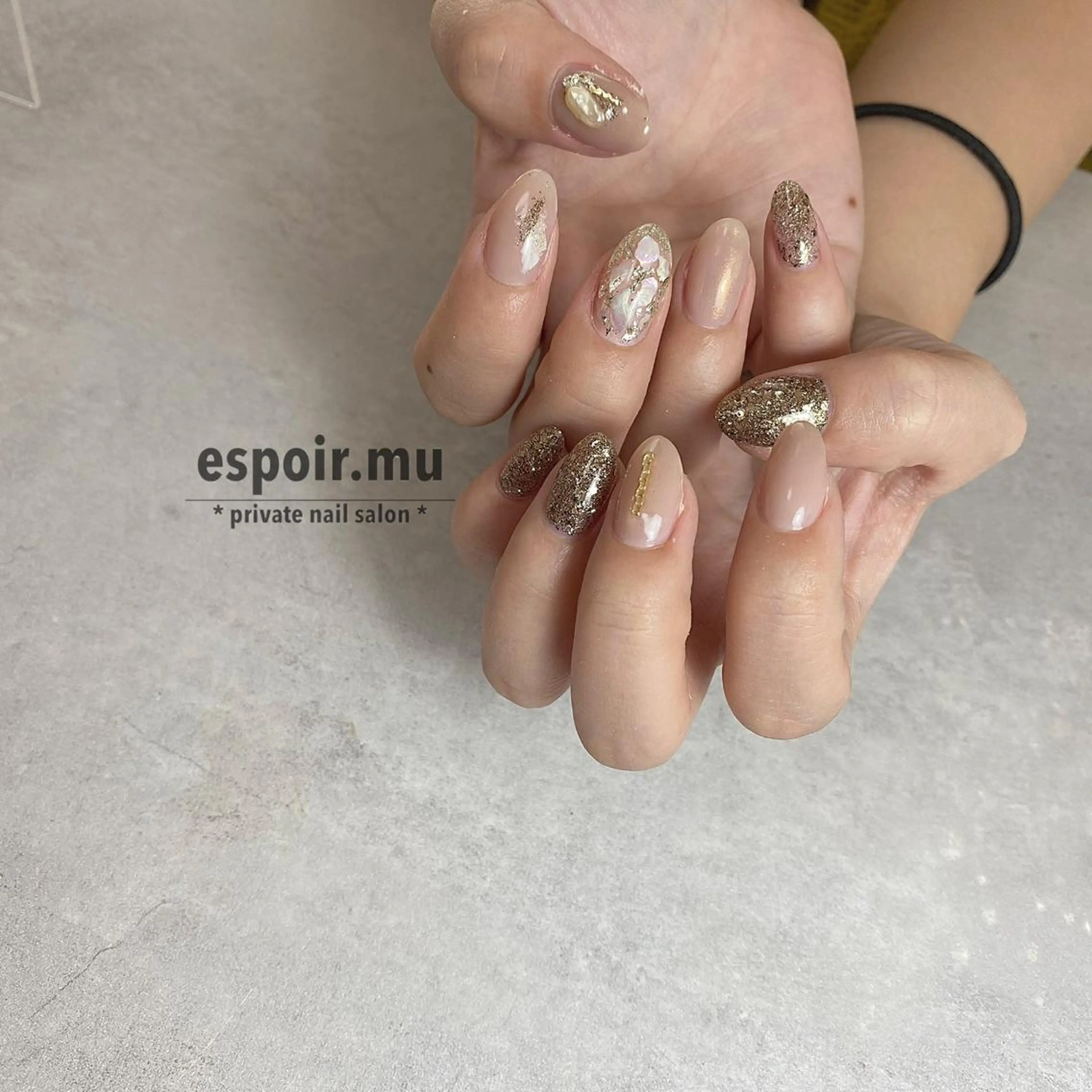 セミロング ネイル espoir. muのネイルデザイン