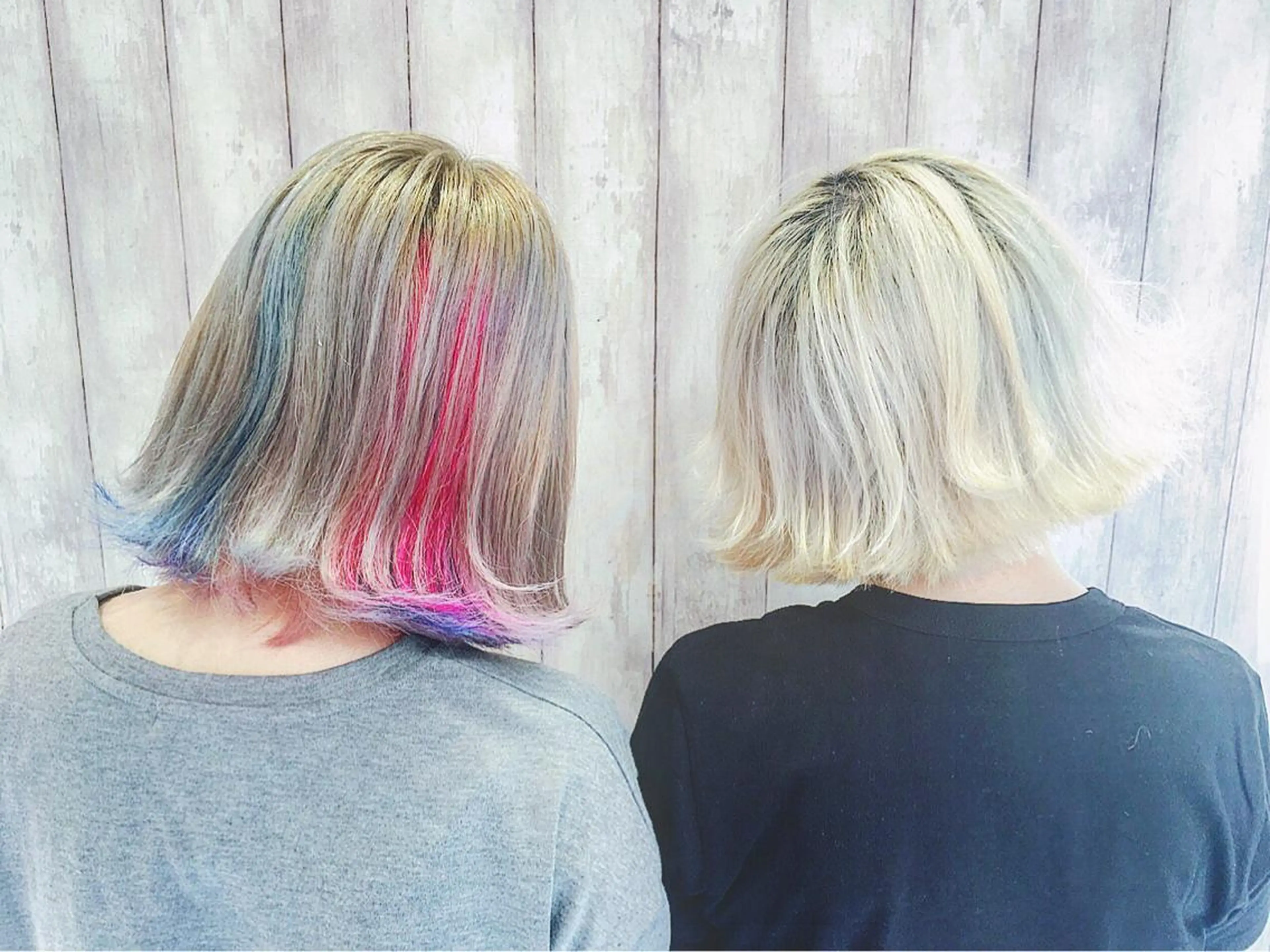 ショート ミディアム カラー ボブ 外ハネヘア boutique misakiのヘアスタイル