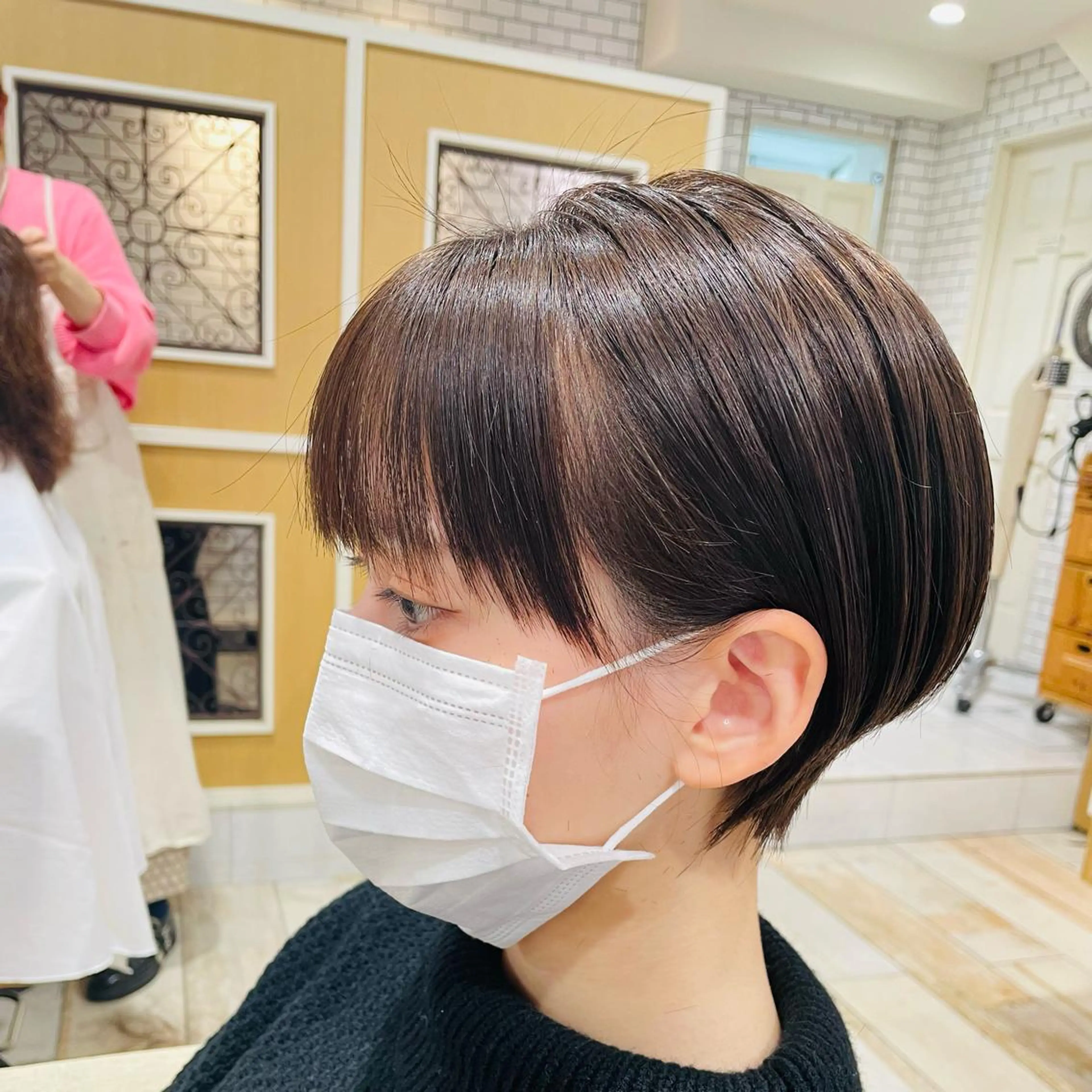 ショート カット パーマ すげ さやかのヘアスタイル