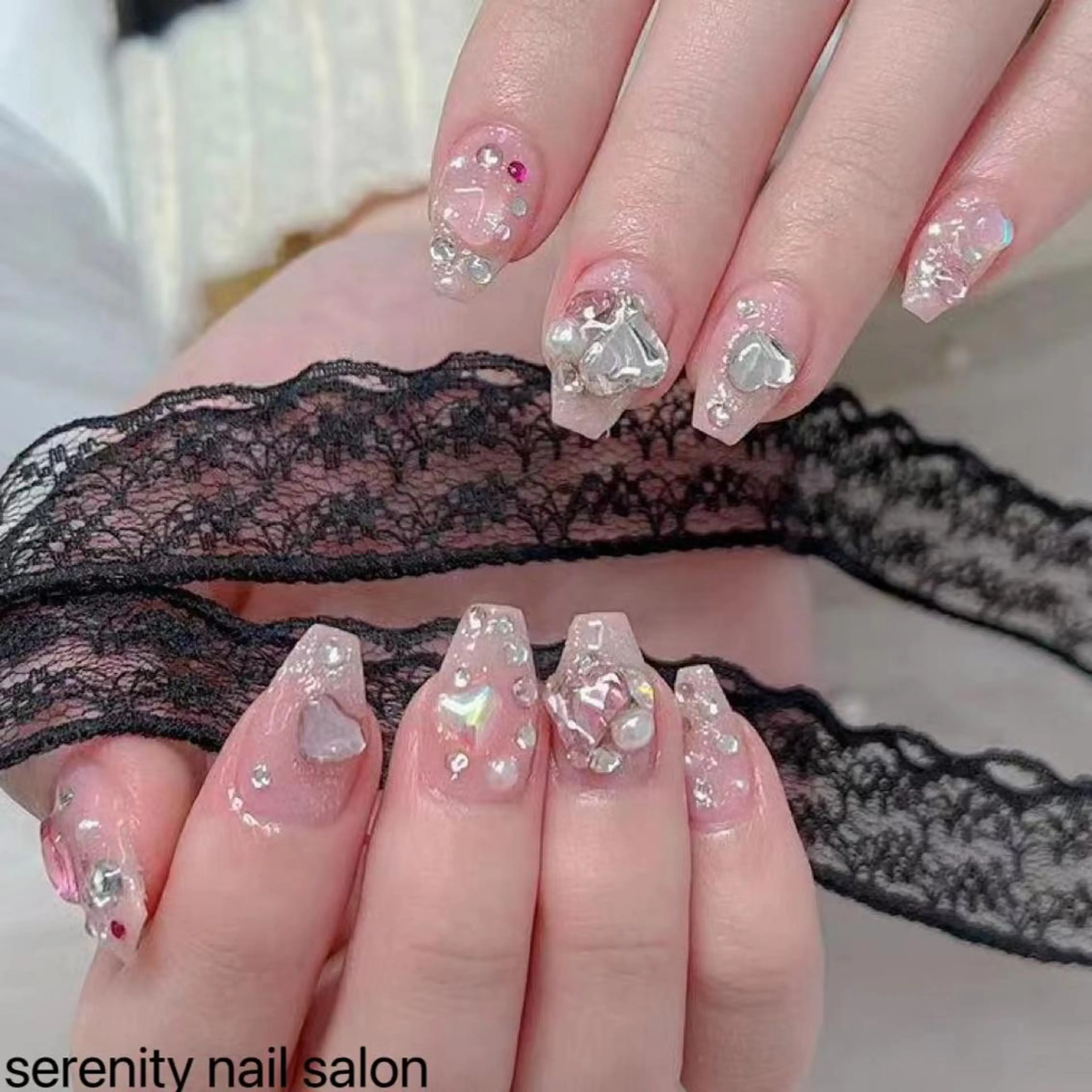 ネイル ハンドネイル ハンドケア ✨Serenity ワンホンネイルのネイルデザイン