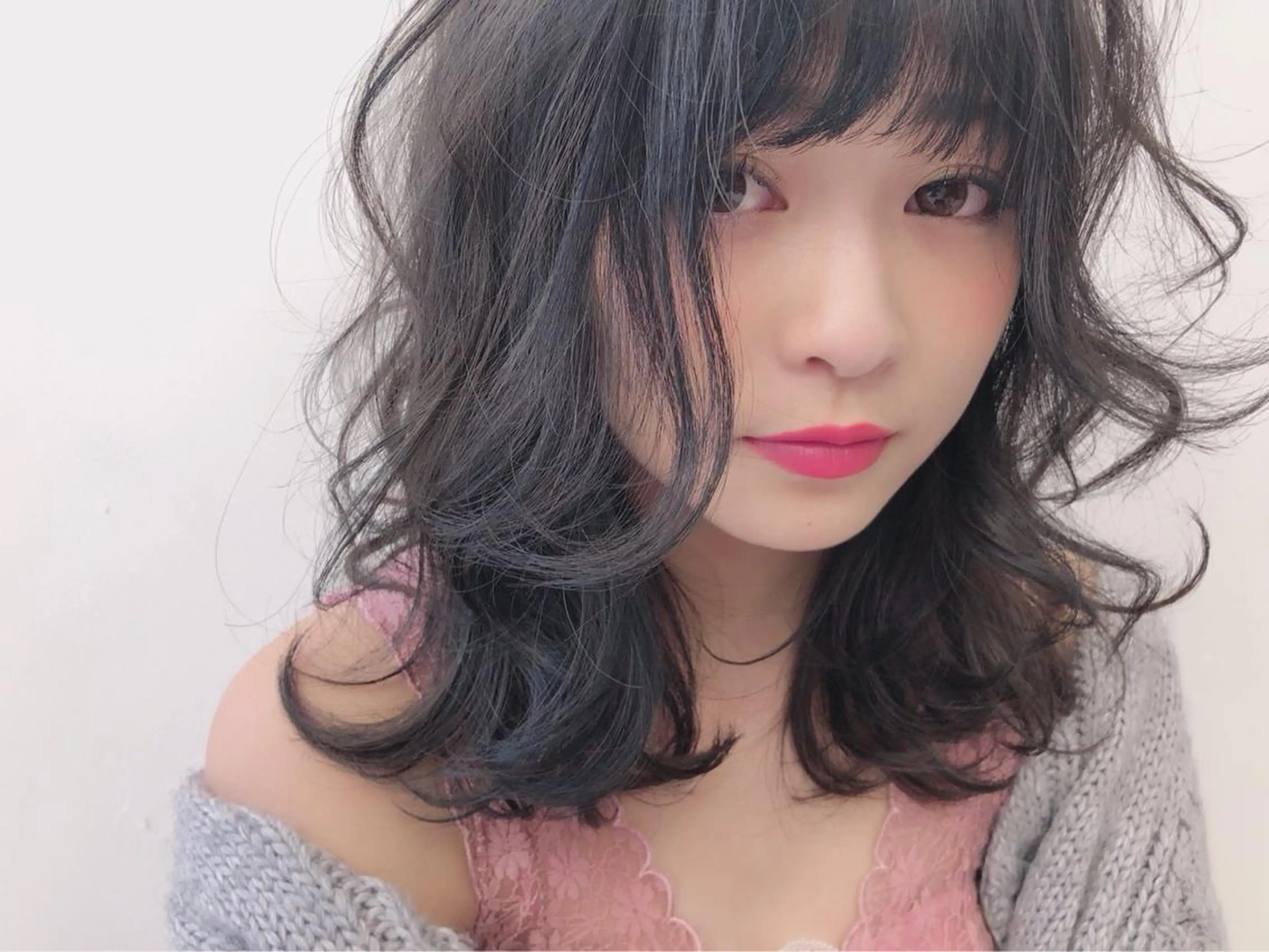 セミロング カラー ✨️美髪矯正×似合わ せ艶カラー✨藤田透のヘアスタイル