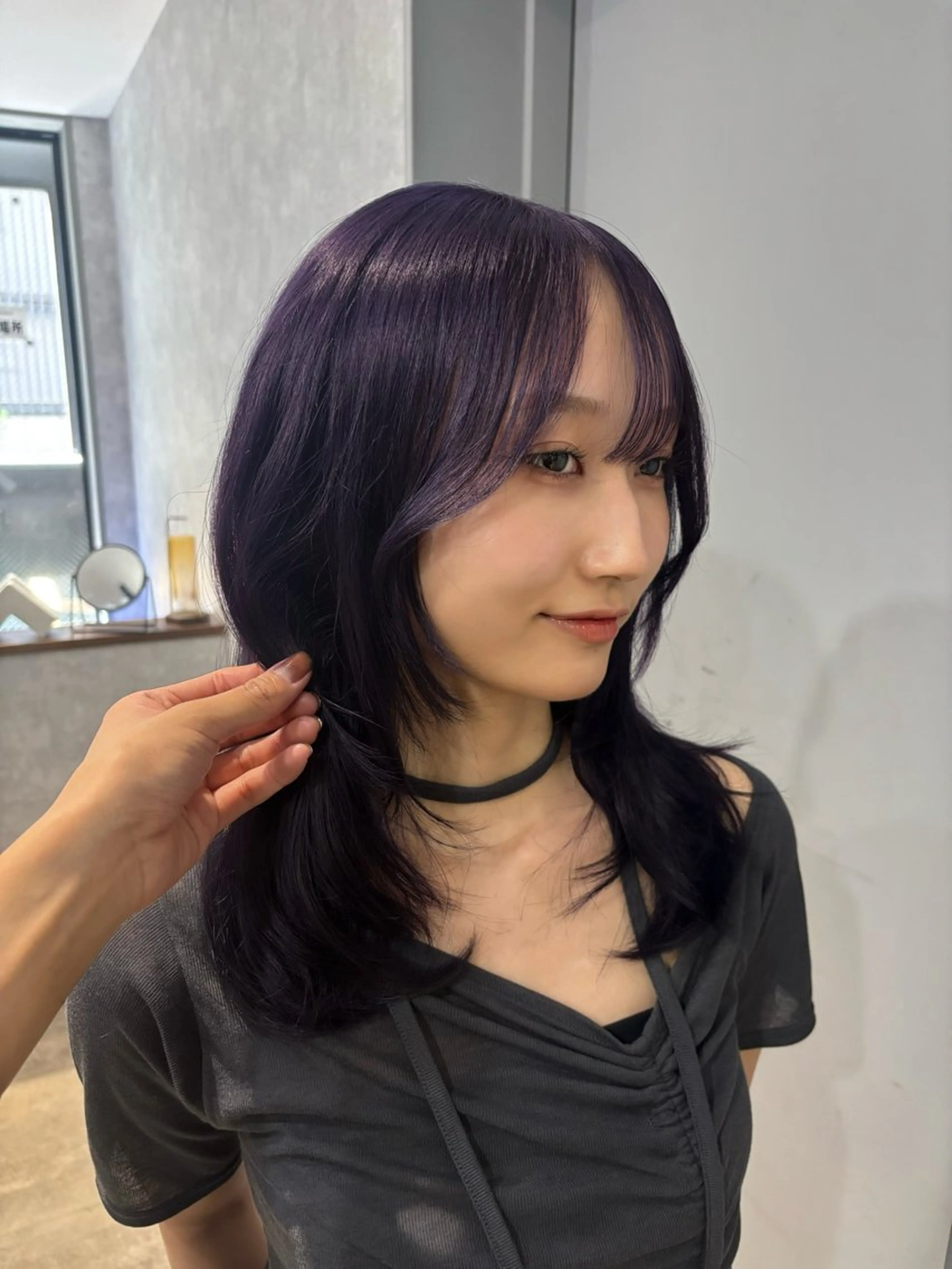 セミロング カット ヘアカラー トリートメント 🌐NATSUMI 🌐【寒色カラー】のヘアスタイル