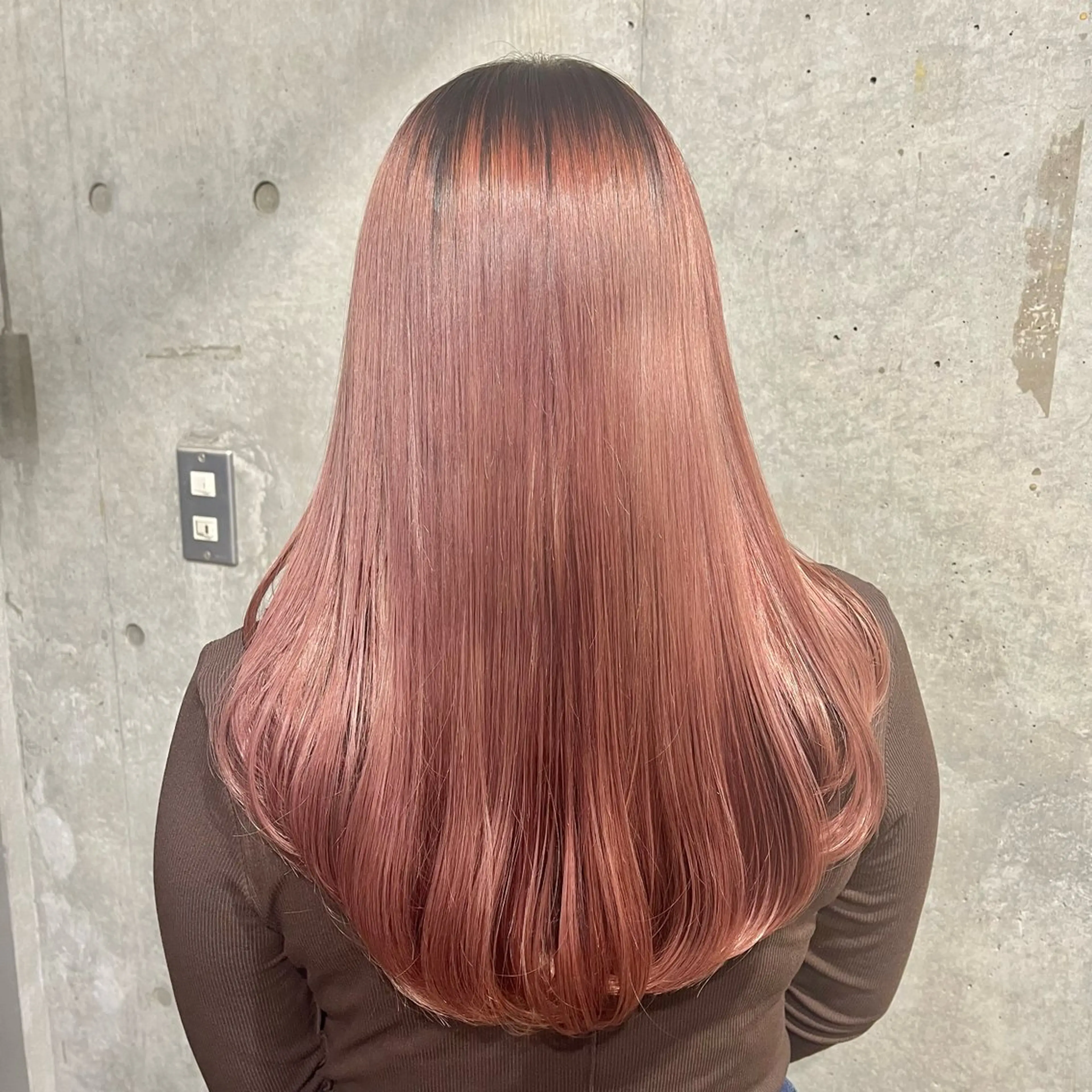 ロング カラー ブリーチ ケアブリーチ ダブルカラー ピンクカラー トリートメント ヘアカラー トリートメント 藤澤 夏実/インナーカラーのヘアスタイル