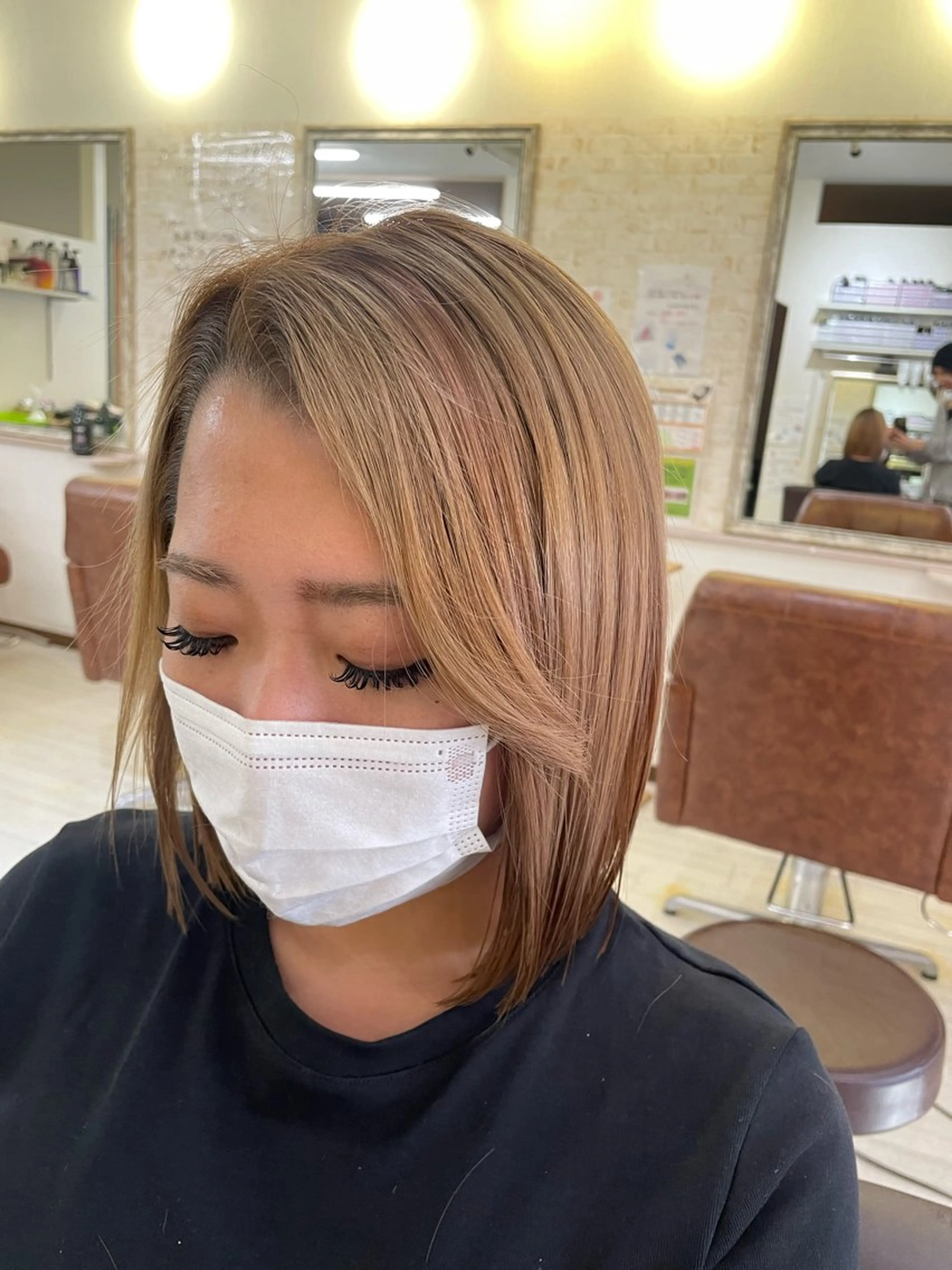 ミディアム Raf hair'z所属・あ みのヘアスタイル