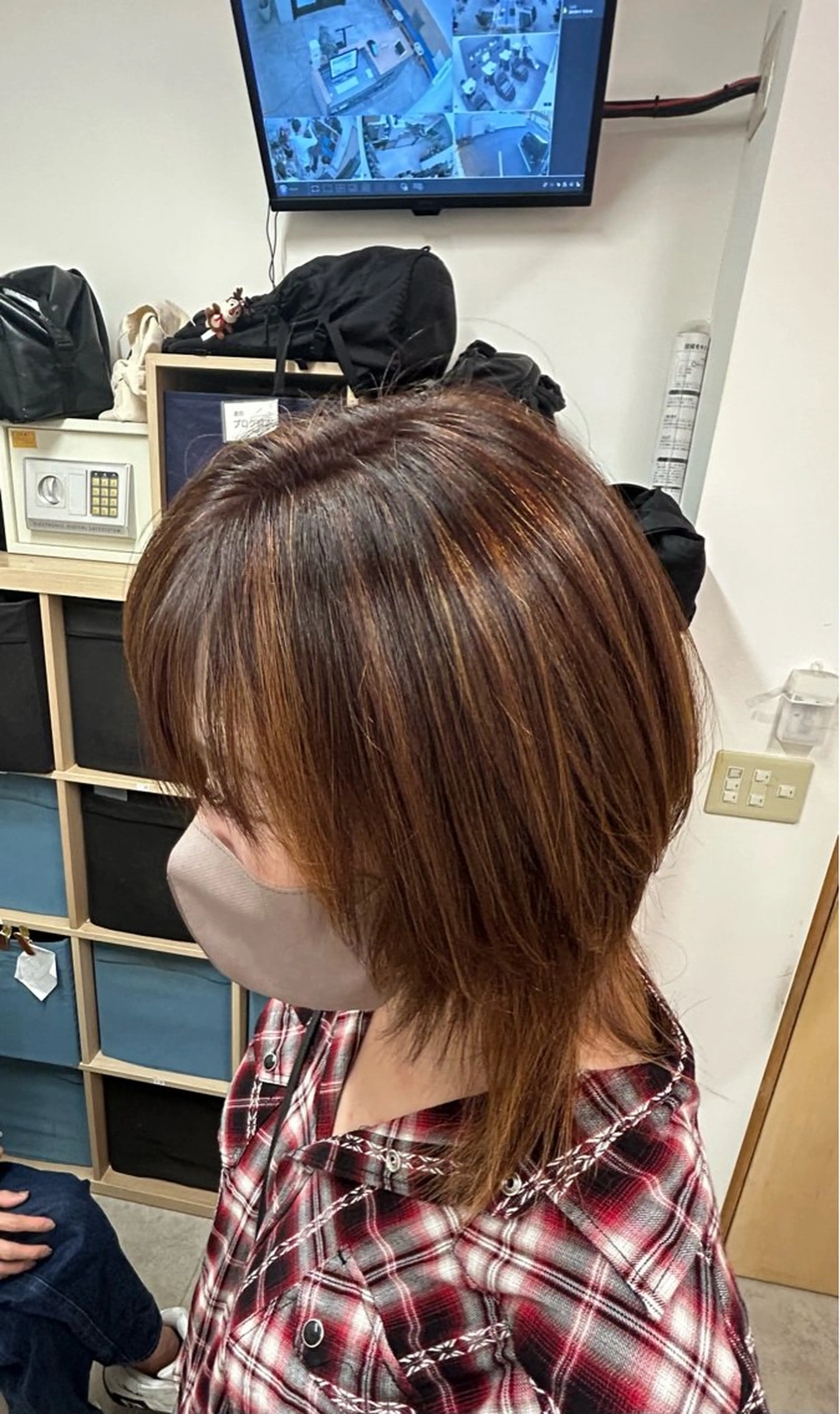 ミディアム カラー ハイライトカラー ハイライト ヘアカラー COTTON 小田原所属・平出 蓮のヘアスタイル