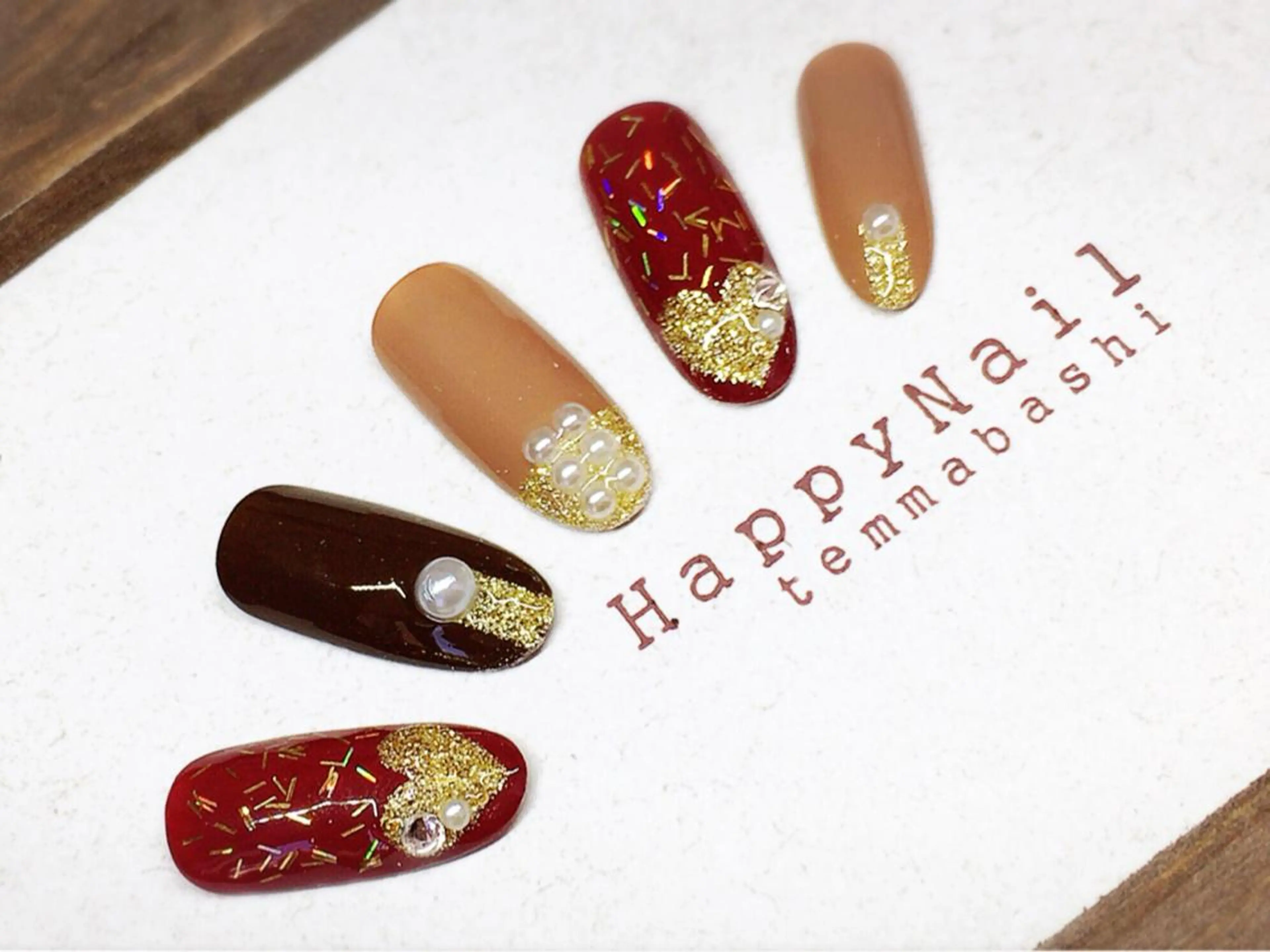 ショート ミディアム セミロング ネイル アートネイル Happy Nailのネイルデザイン