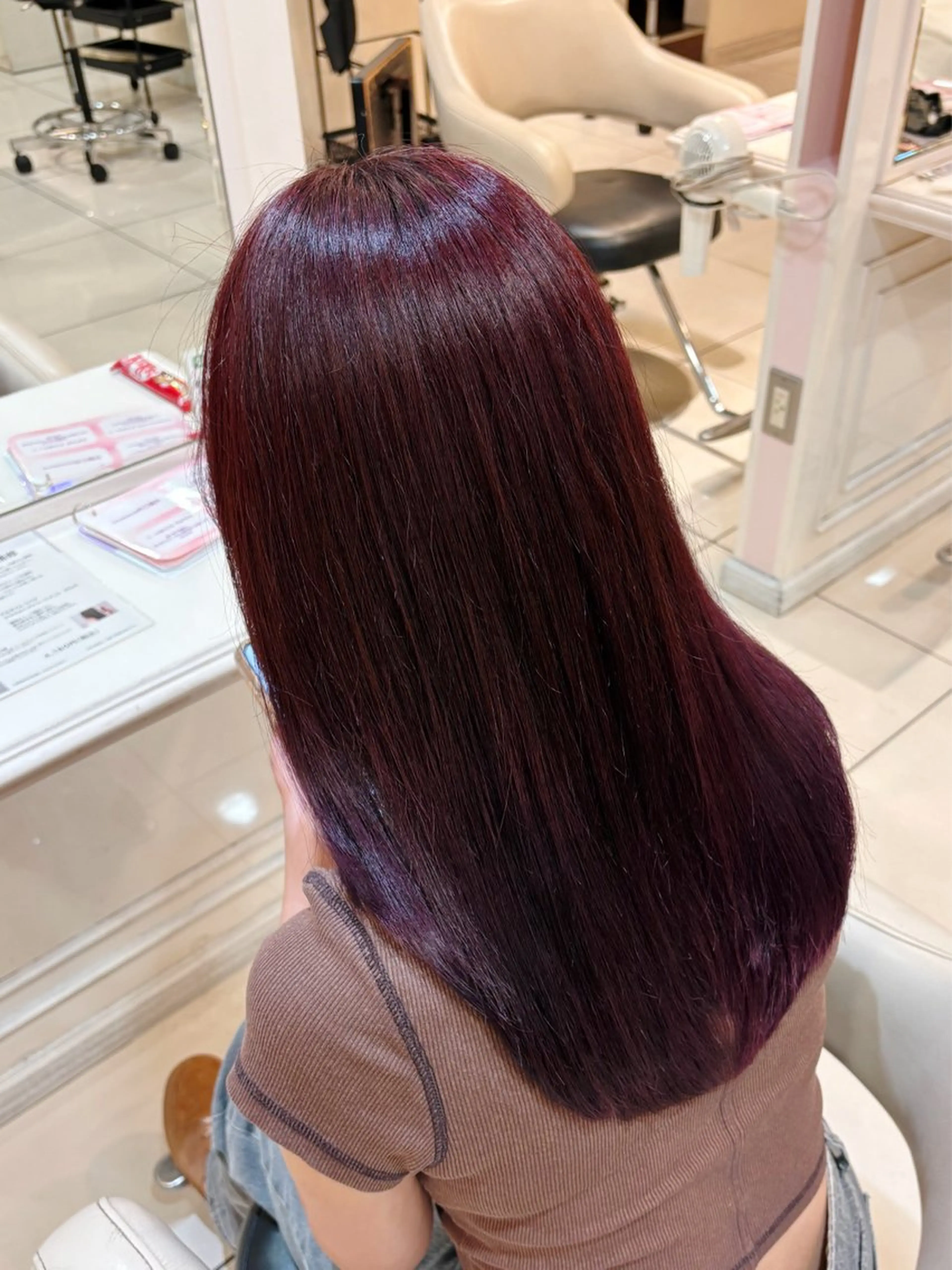 セミロング 髪質改善 カット ヘアカラー トリートメント 高橋 佑のヘアスタイル