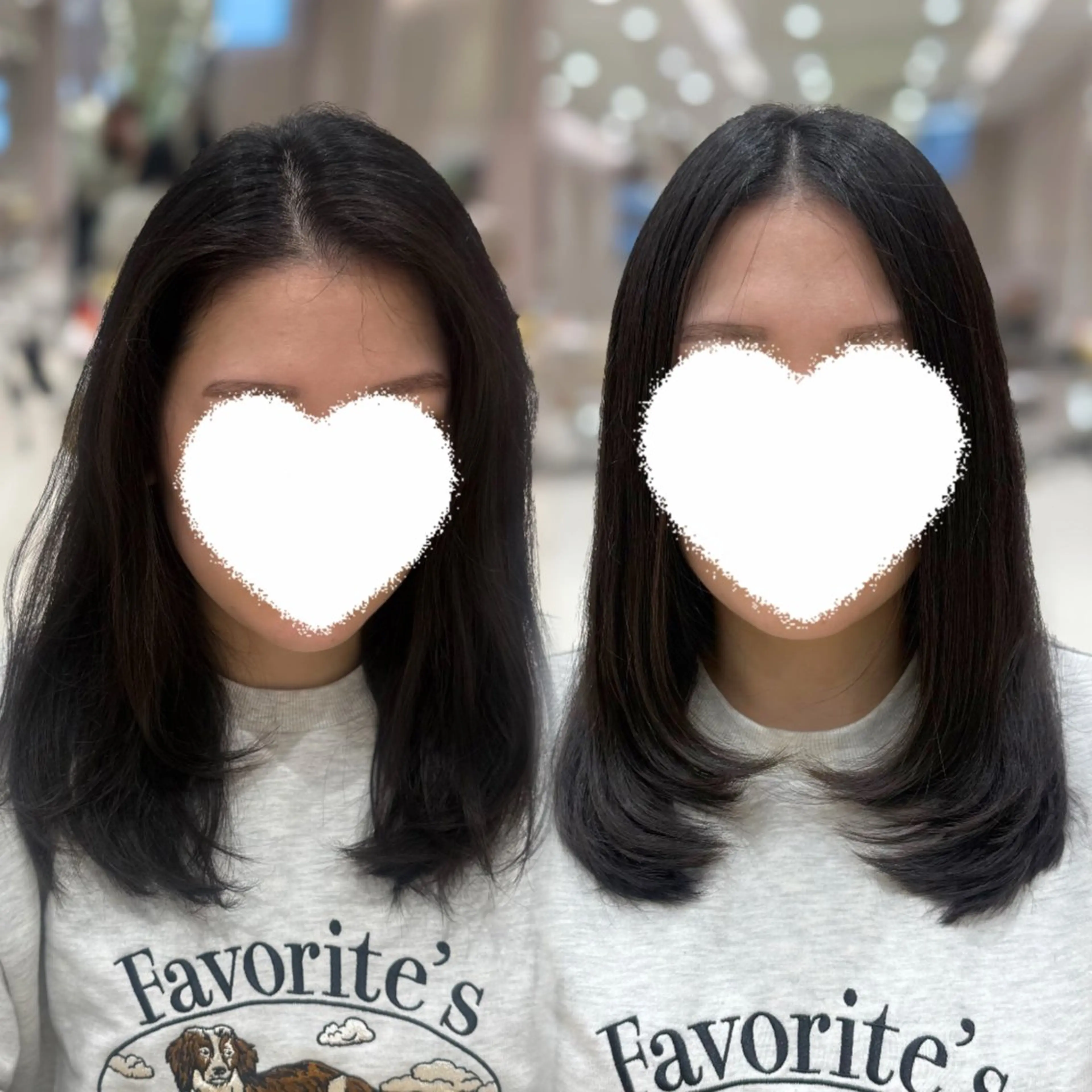 ミディアム カット 縮毛矯正 トリートメント 内田 志乃のヘアスタイル