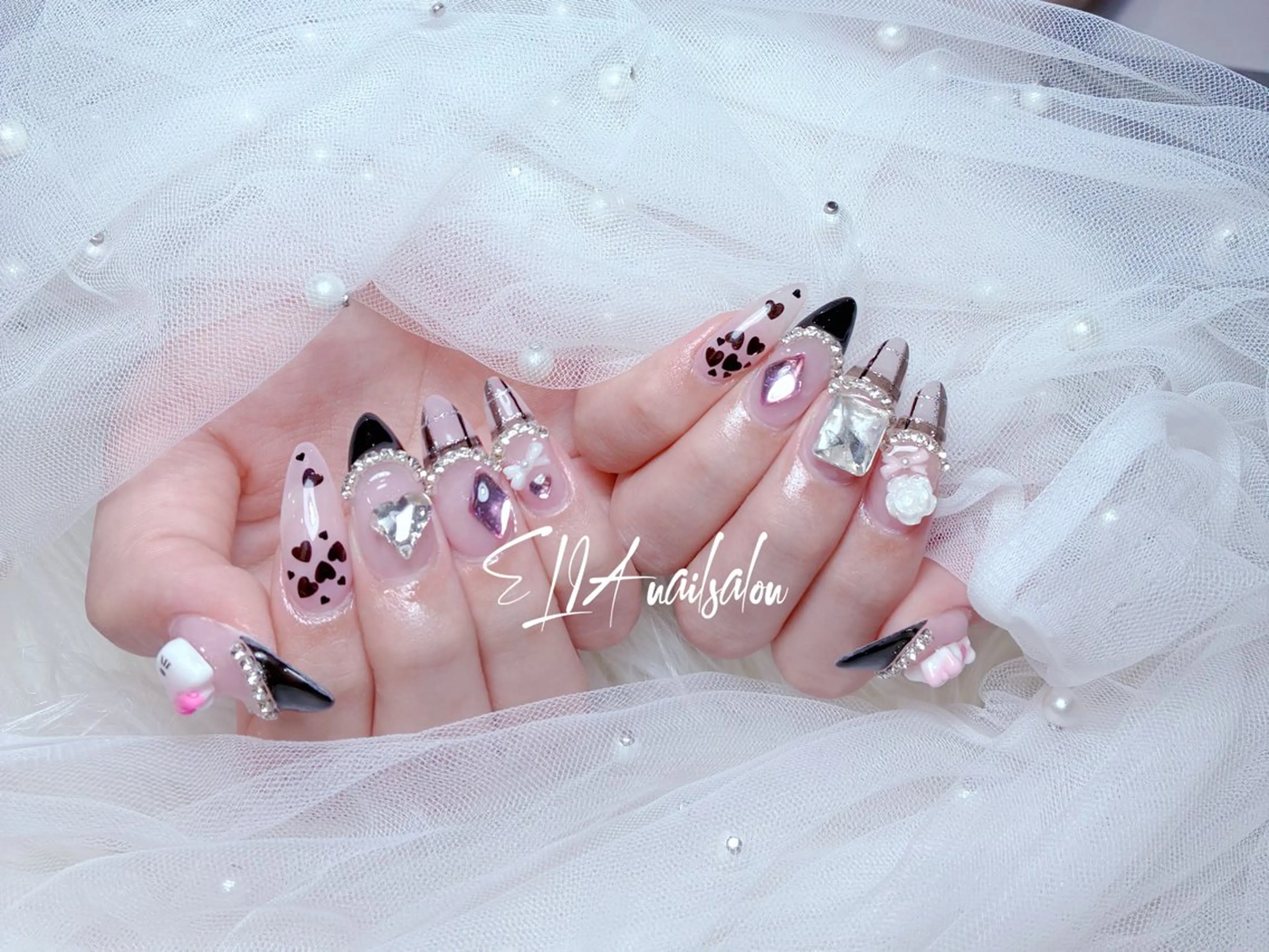 セミロング ハンドネイル ハンドケア ELIA【エリア】 nailsalonのネイルデザイン