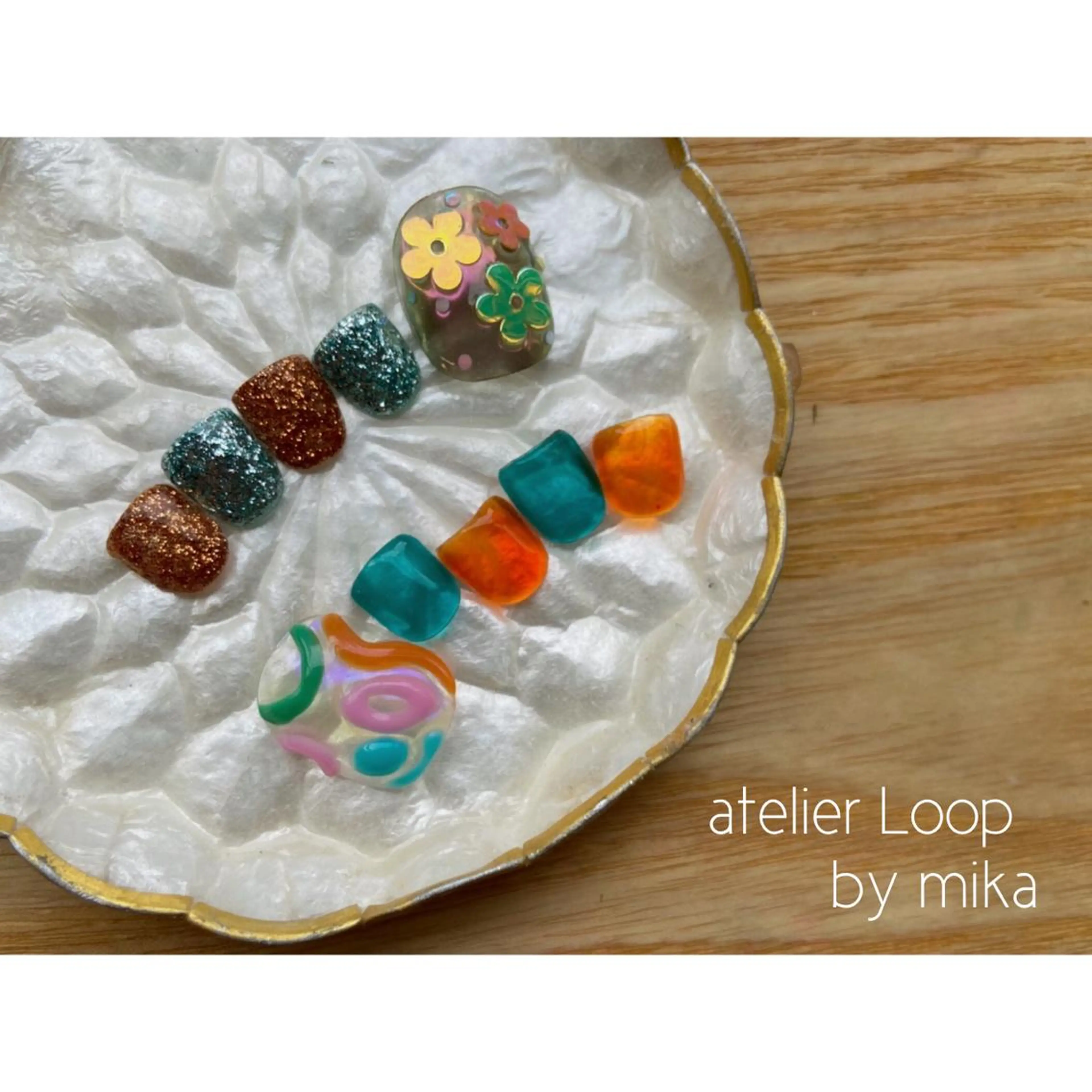 ネイル フットネイル atelierLoopbyshiho所属・atelier Loop♪MIKAのネイルデザイン