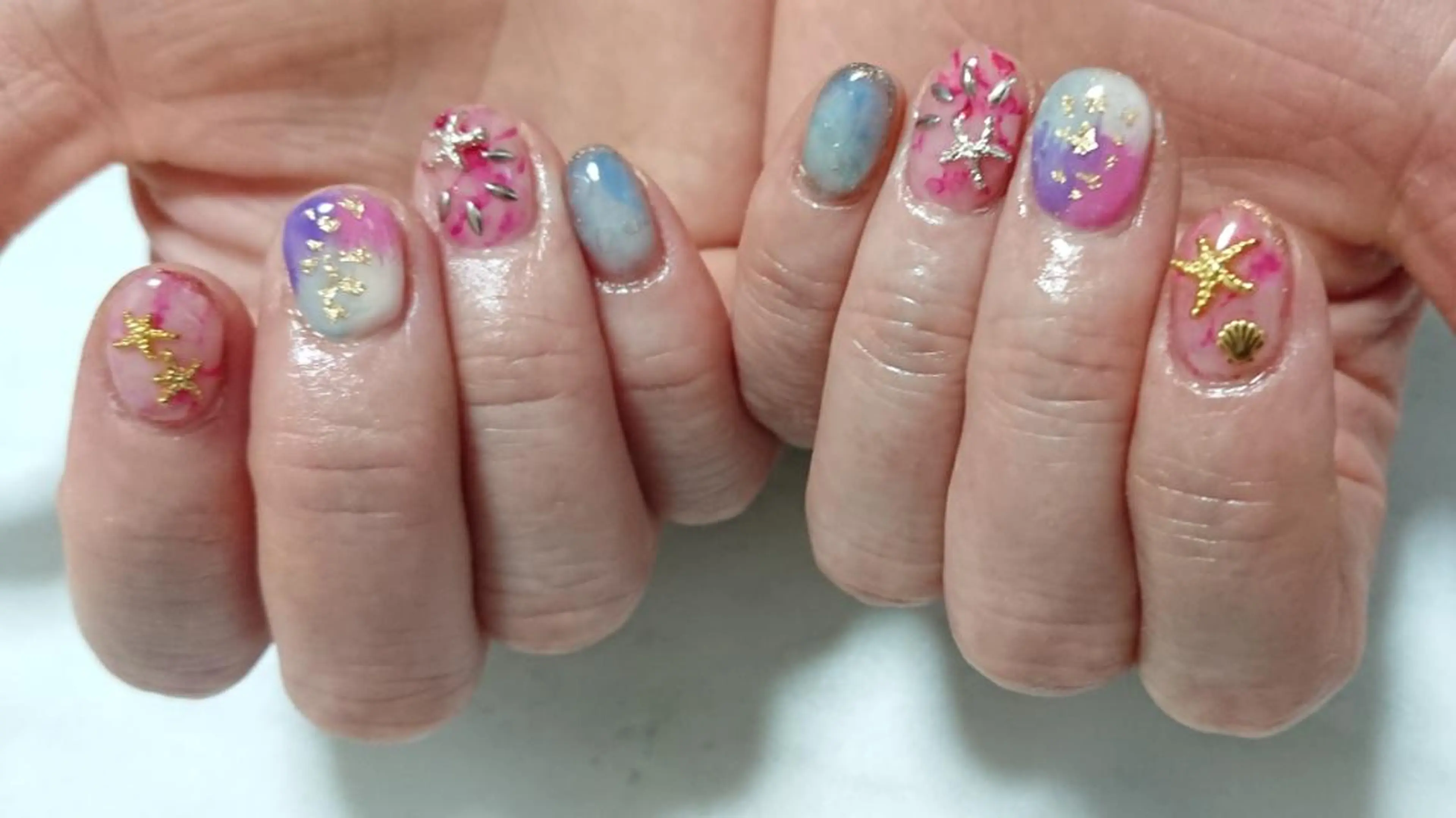 ネイル ハンドネイル shellnail さなえのネイルデザイン
