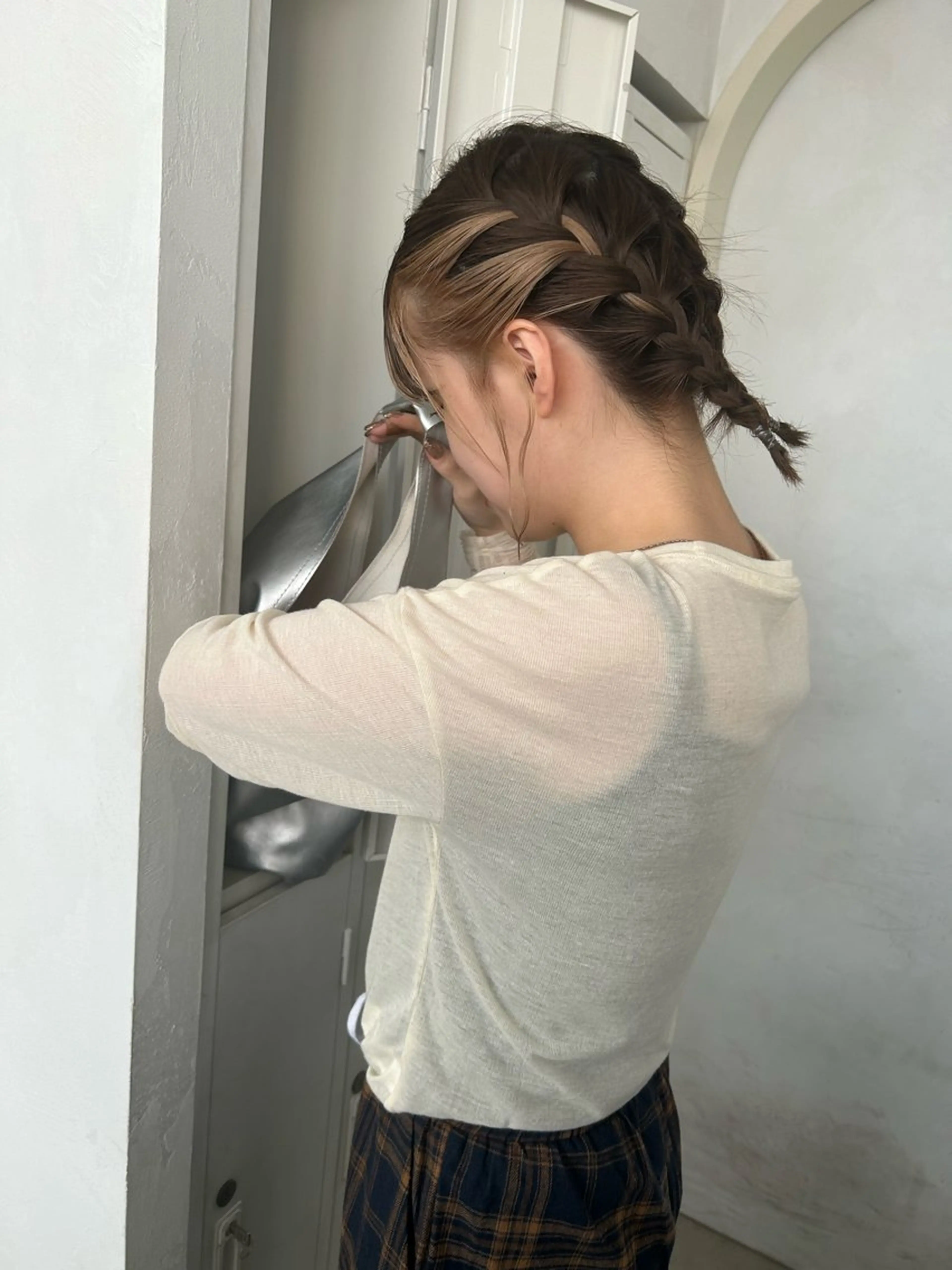 ミディアム ヘアカラー 桑本 さと子のヘアスタイル