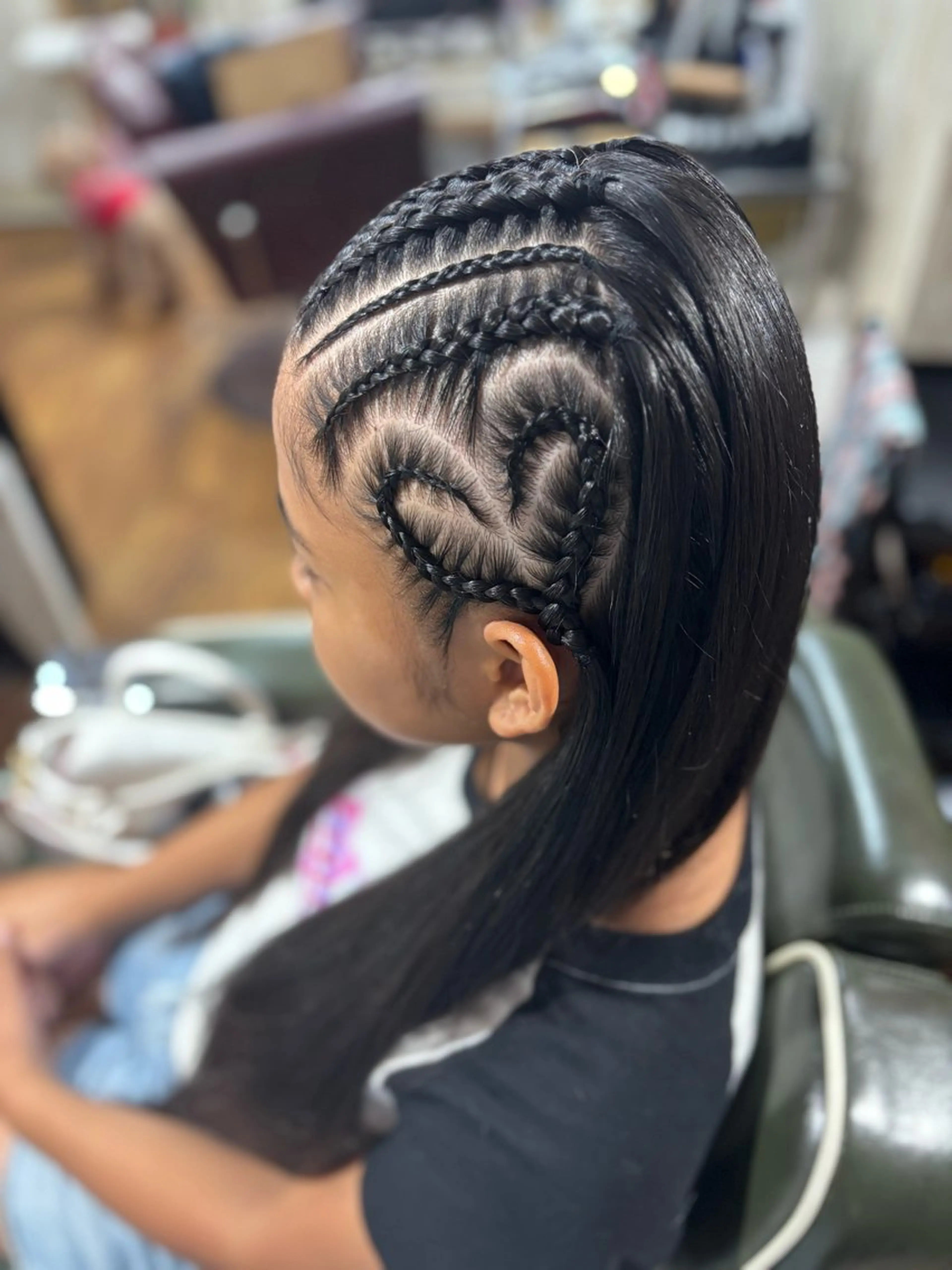 ロング ヘアアレンジ キッズ エクステ ヘアセット LINOA鵠沼海岸所属・コーンロウ/ブレイズ 🪮✨SHOKOのヘアスタイル