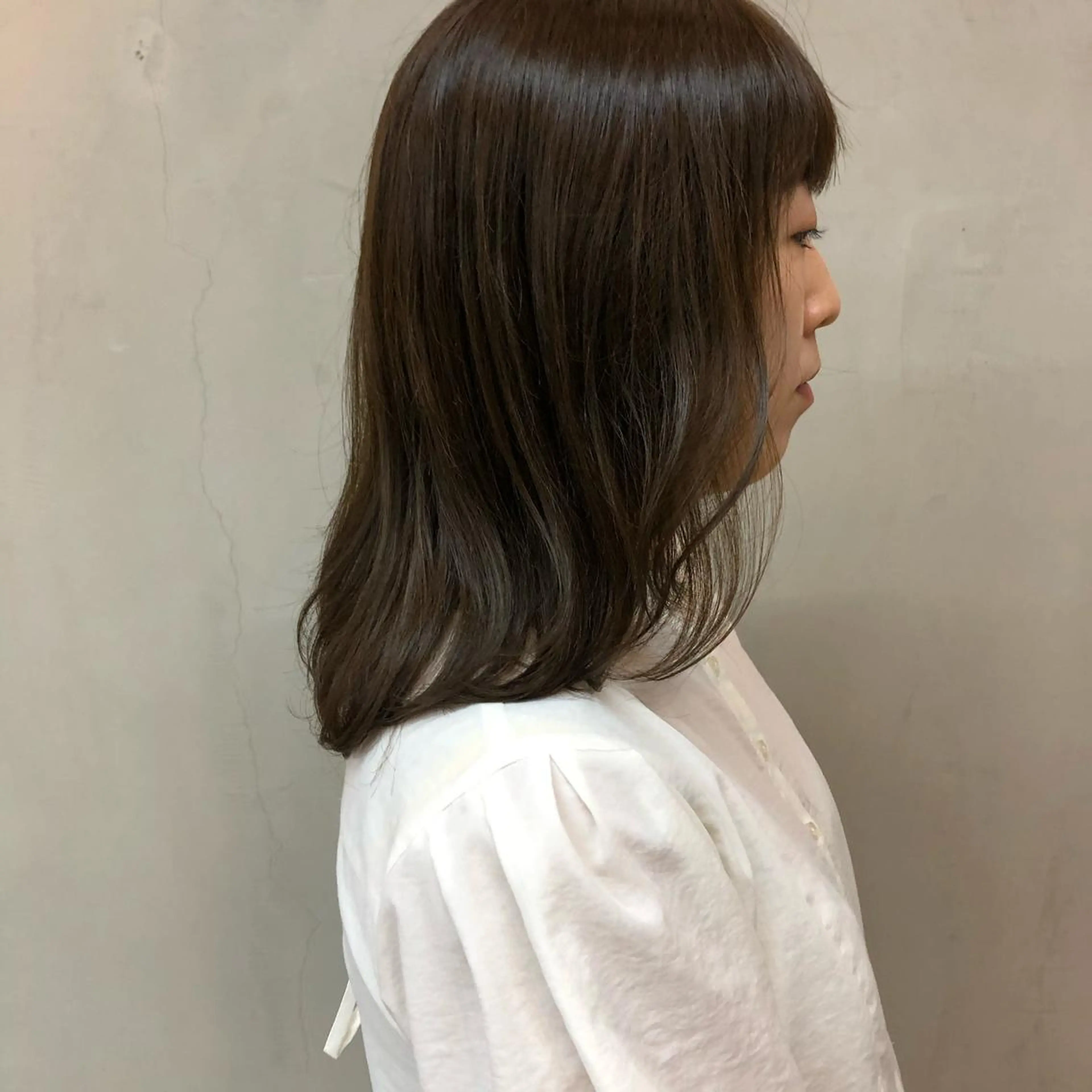 セミロング カラー 透明感カラー astar所属・kotono🪿 透明感カラーのヘアスタイル