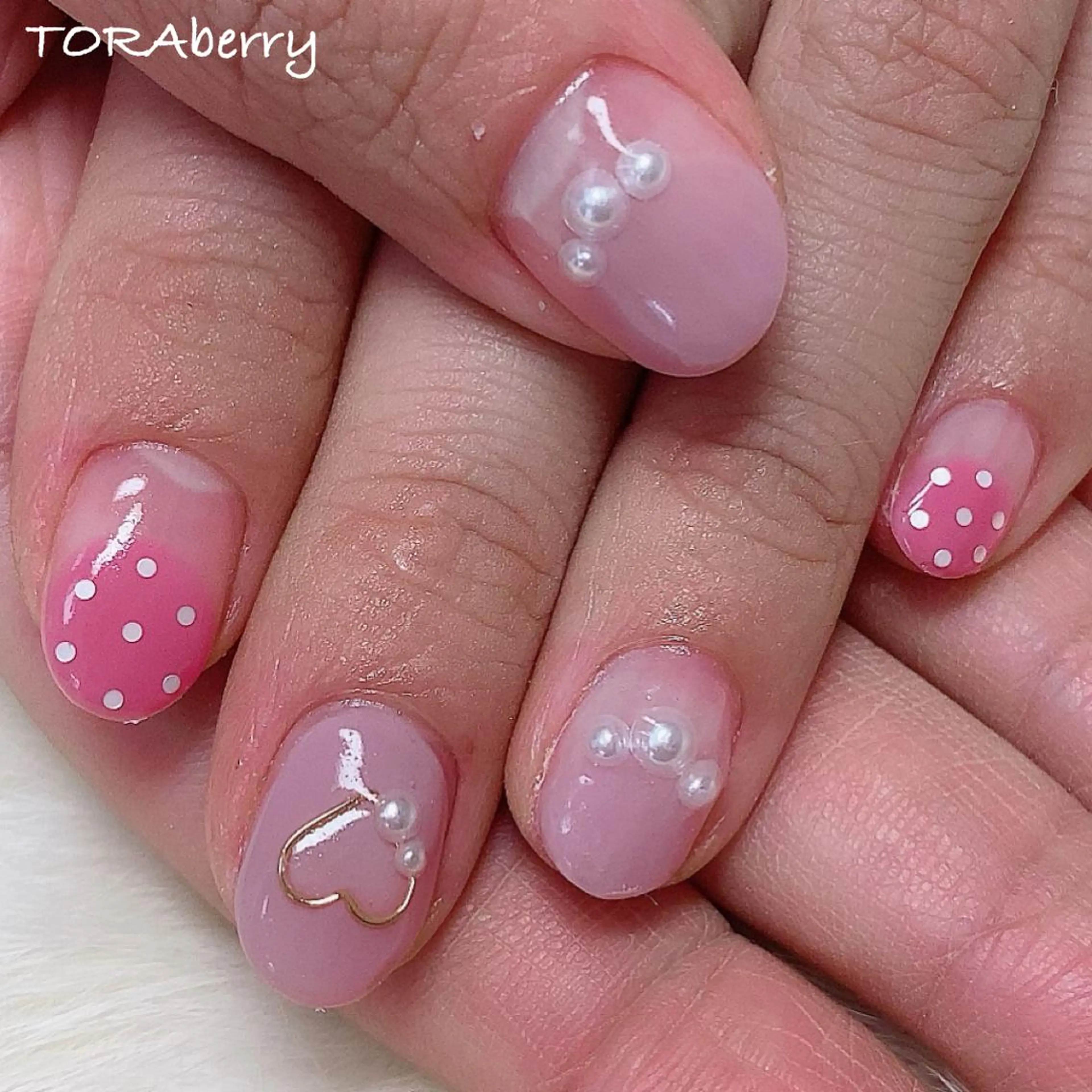 ネイル バレンタイン ハンドネイル ネイリスト なつみのネイルデザイン