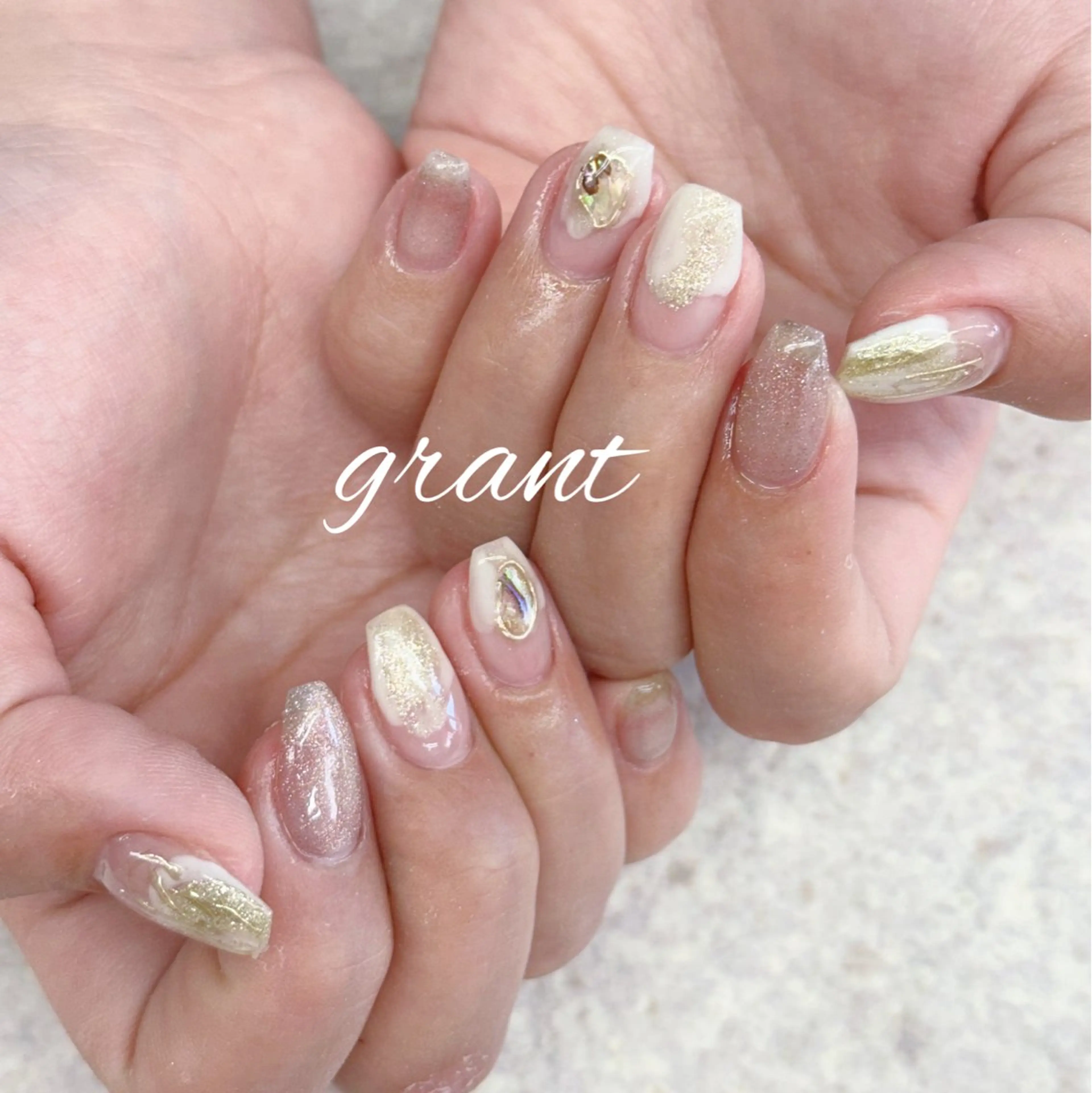ネイル ミラーネイル ハンドネイル nail salon grant所属・nailsalon grantのネイルデザイン